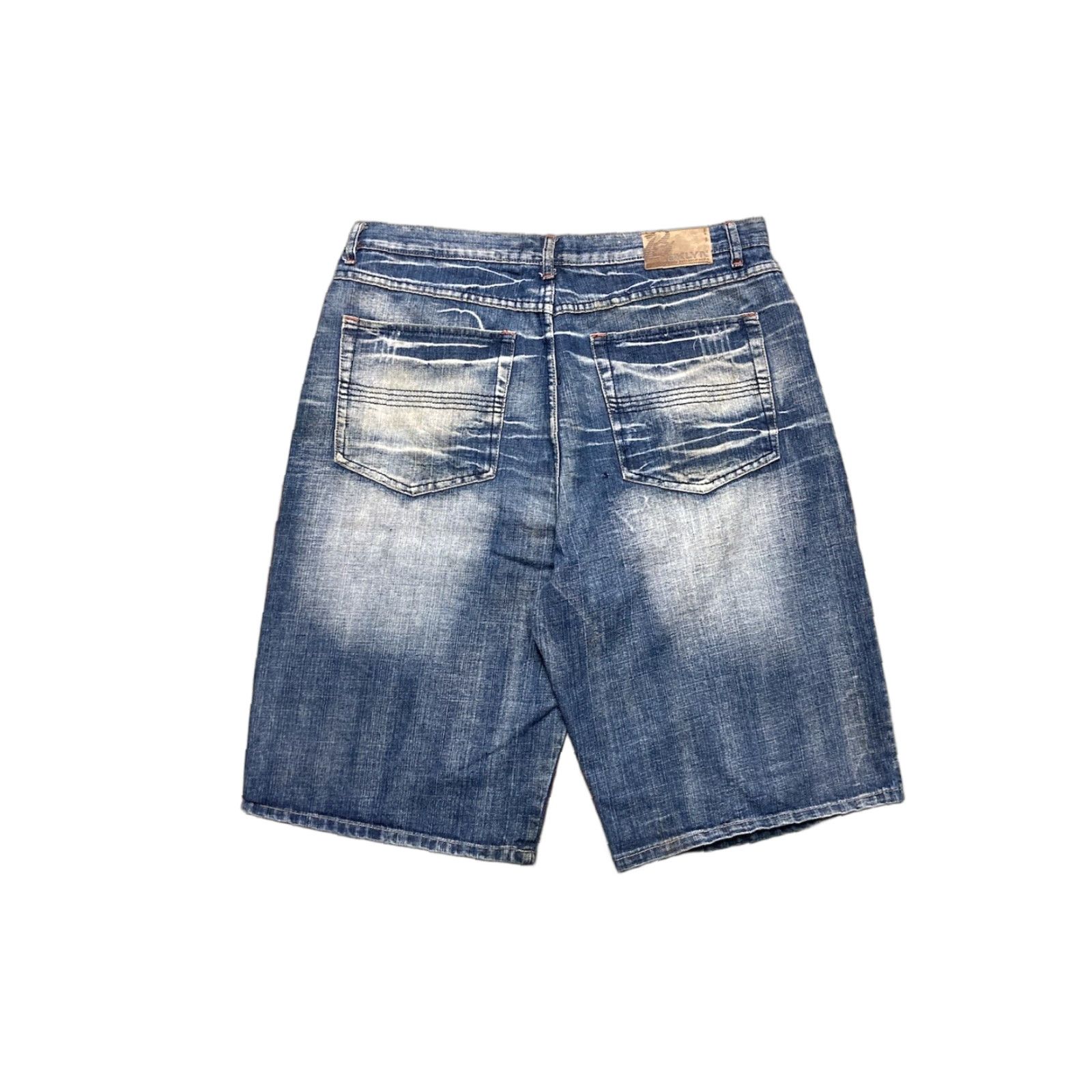 Southpole VINTAGE Brooklyn Xpress Baggy Jeans Shorts Jorts Men 40 Blue Wide Leg Skater 90s Southpole Size US 40 / EU 56 - 1 Thumbnail