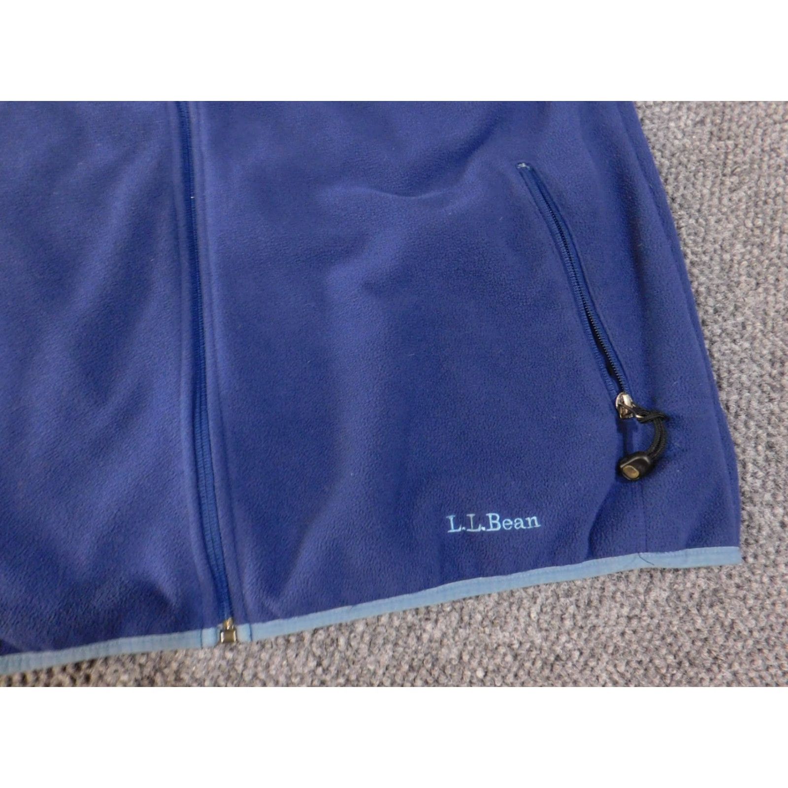 Vintage LL Bean Fleece Vest Mens Large Tall Blue Full Zip Outdoor Hiking Warm Size US L / EU 52-54 / 3 - 3 Thumbnail