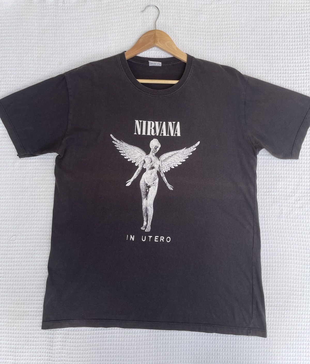 Nirvana Last Drop🔥Rare🔥Vintage NIRVANA In Utero Faded T-Shirt Size US L / EU 52-54 / 3 - 6 Thumbnail