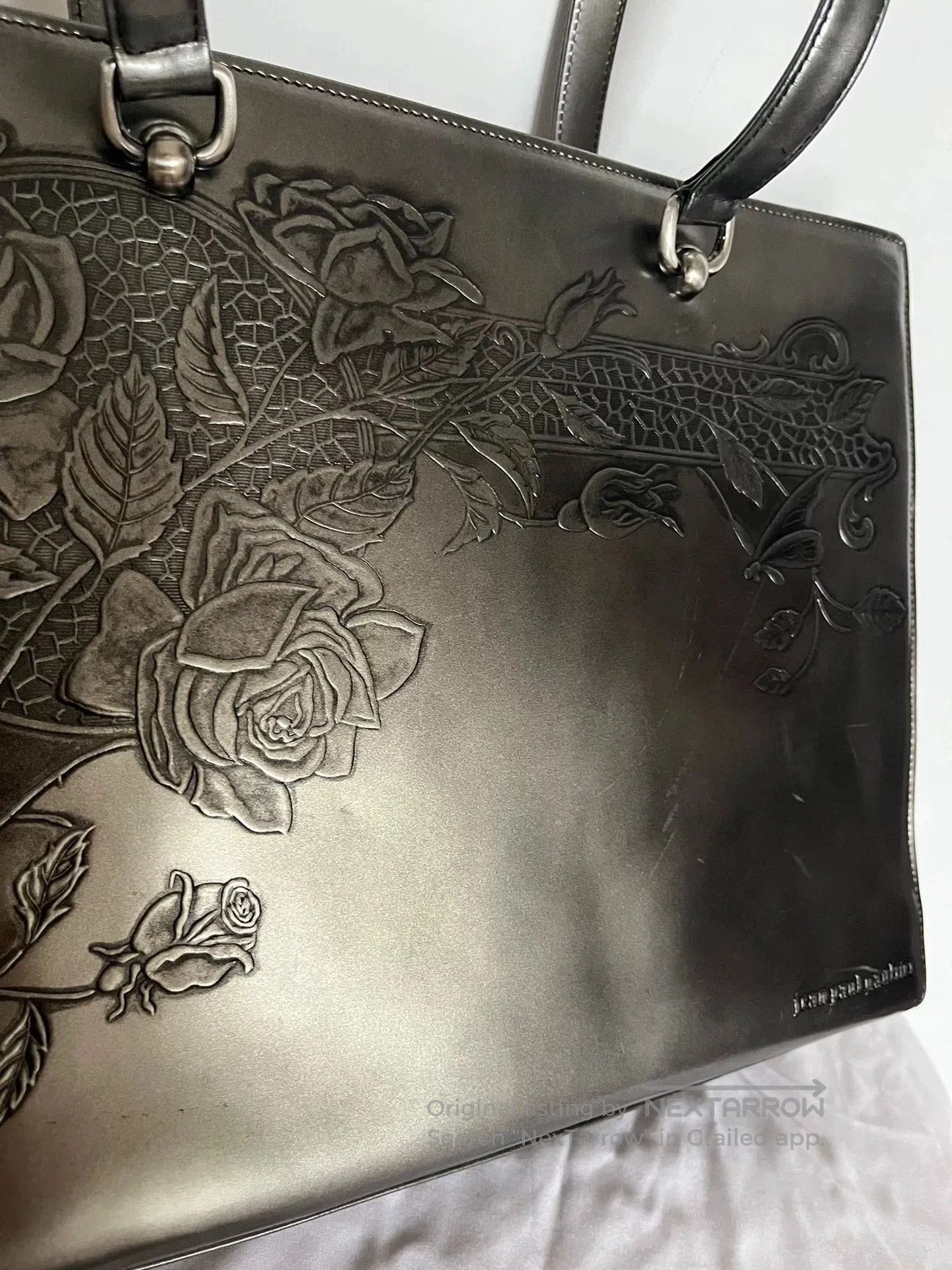 Jean Paul Gaultier Jean Paul Gaultier Silver Rose Handbag. Size ONE SIZE - 5 Thumbnail