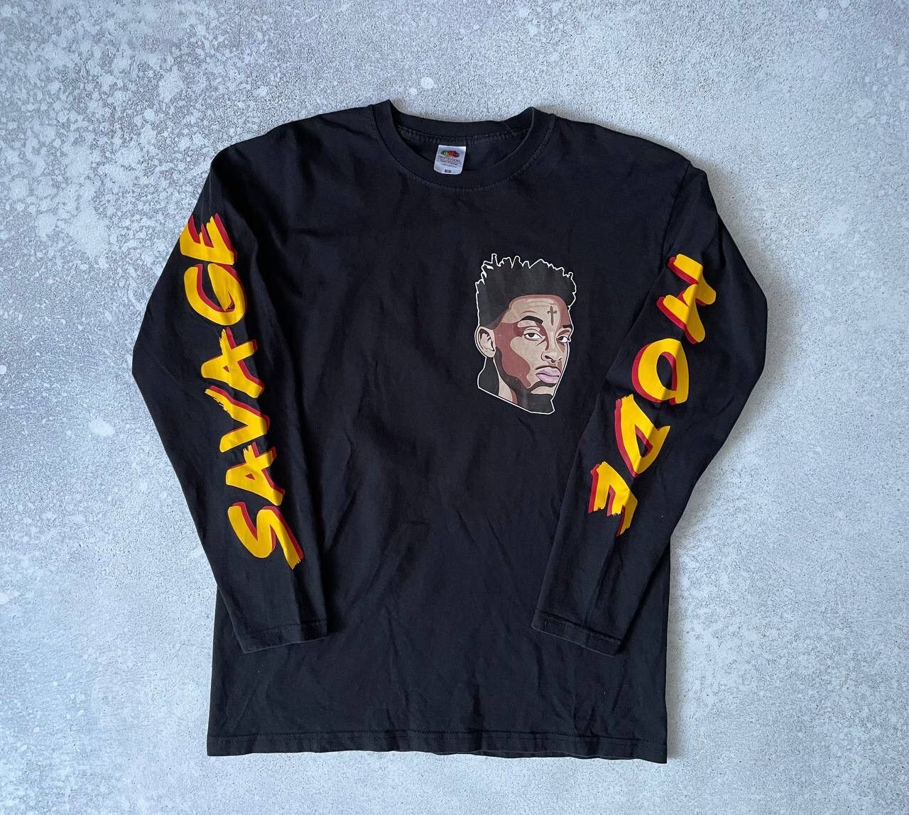 21 Savage × Band Tees 21 Savage Mode Long Sleeve Big Graphic Logo Y2K Rare Item Size US M / EU 48-50 / 2 - 1 Thumbnail