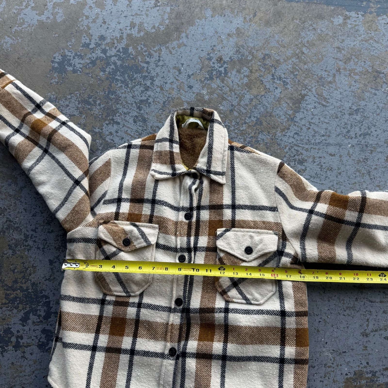 Vintage Vintage 60s 70s Sears Sherpa Lined Flannel Size US S / EU 44-46 / 1 - 5 Thumbnail