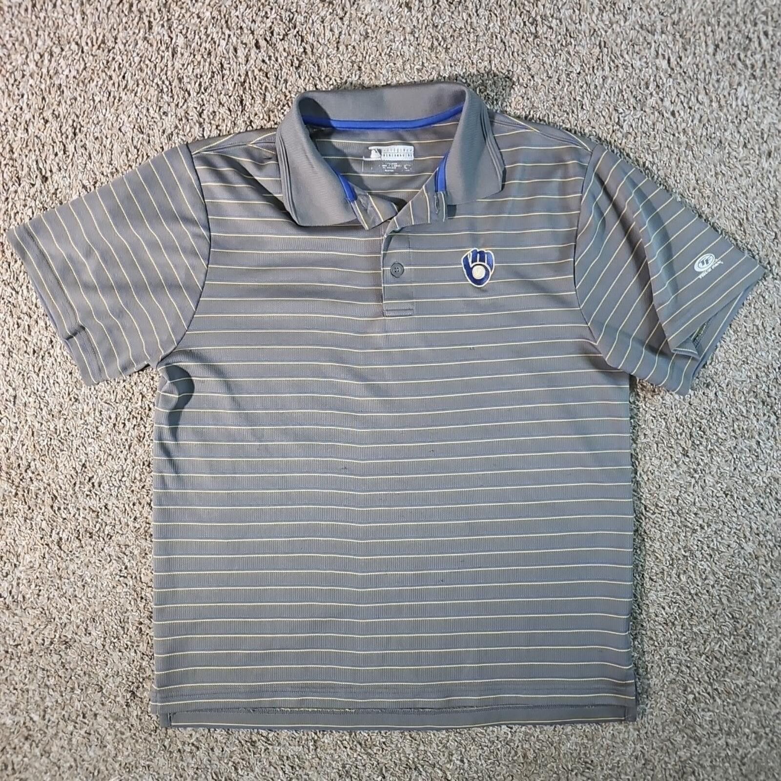 MLB True Fan Milwaukee Brewers Polo M? SEE MEASUREMENTS Size ONE SIZE - 1 Thumbnail