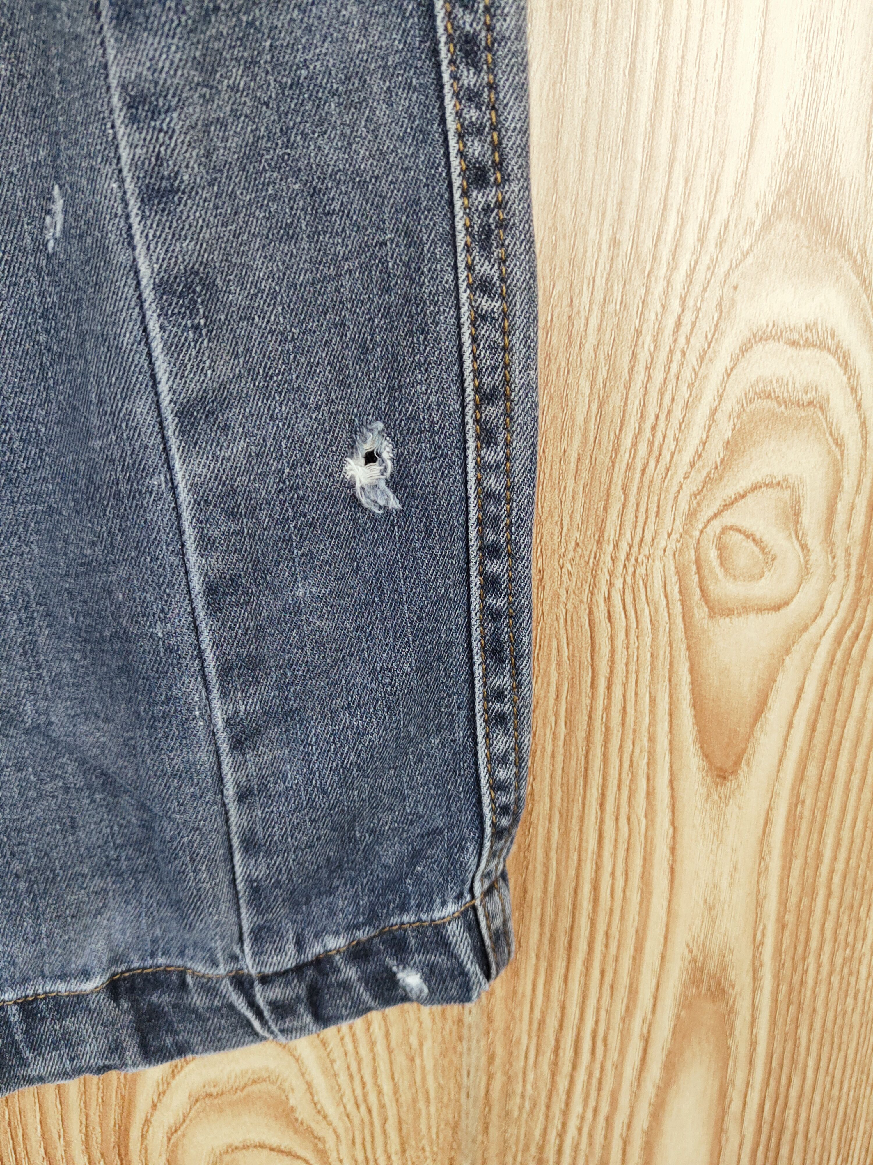 Japanese Brand Japanese Brand Dark Blue Distressed Ripped Jeans #W538 Size US 33 - 8 Thumbnail