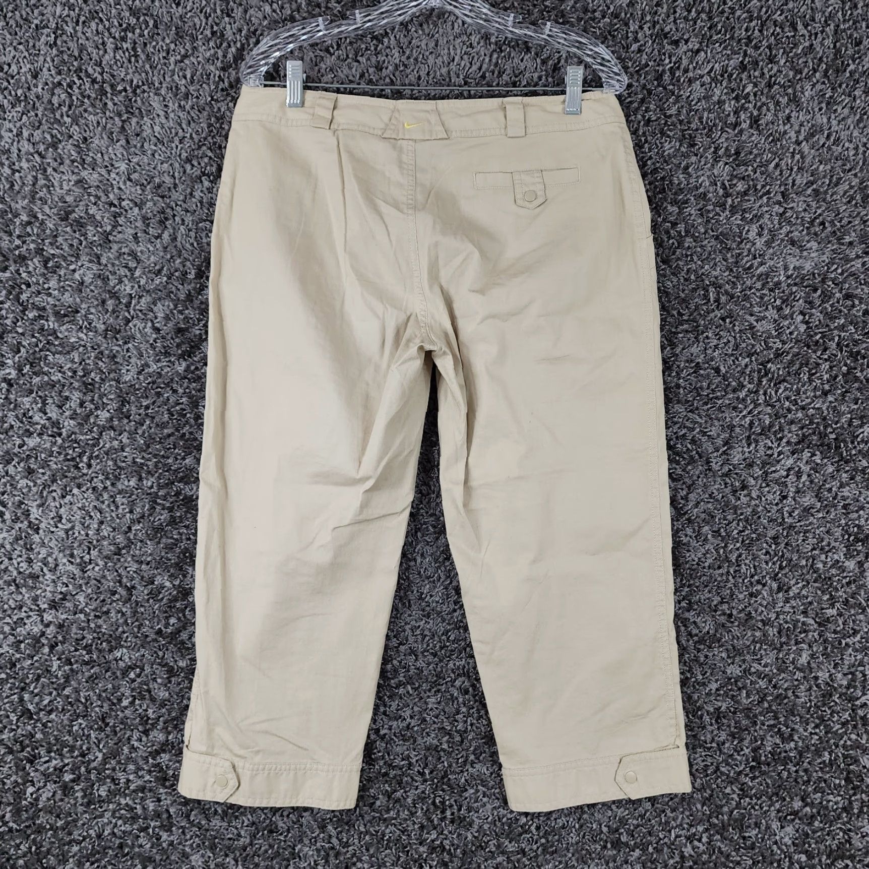 Nike Nike Women's Lightweight Cotton Capri Pants Size M Beige Activewear Size ONE SIZE - 6 Thumbnail