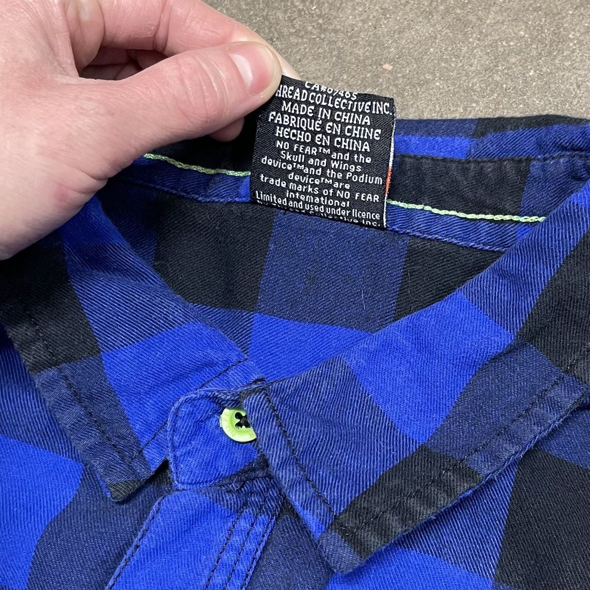 No Fear Vintage No Fear Embroidered Button Up Flannel Y2K Size US XL / EU 56 / 4 - 11 Thumbnail