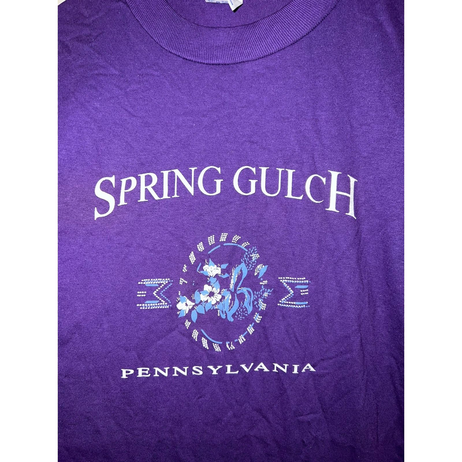 Jerzees Vintage Spring Gulch Pennsylvania Shirt Tee Purple VTG 90s L Size US L / EU 52-54 / 3 - 2 Thumbnail