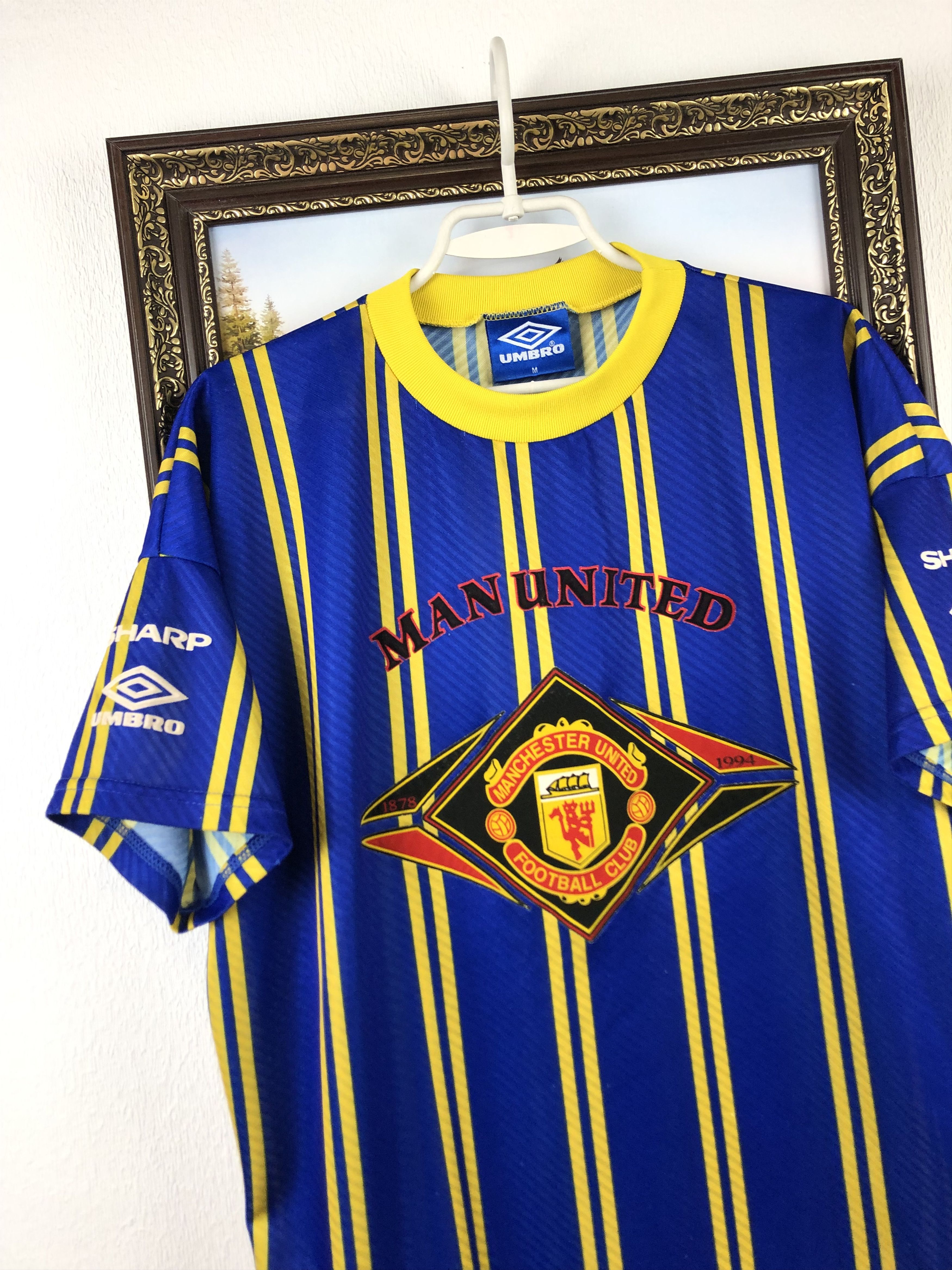 Umbro Vintage 90's Manchester United Football Shirt Soccer Jersey Size US M / EU 48-50 / 2 - 3 Thumbnail