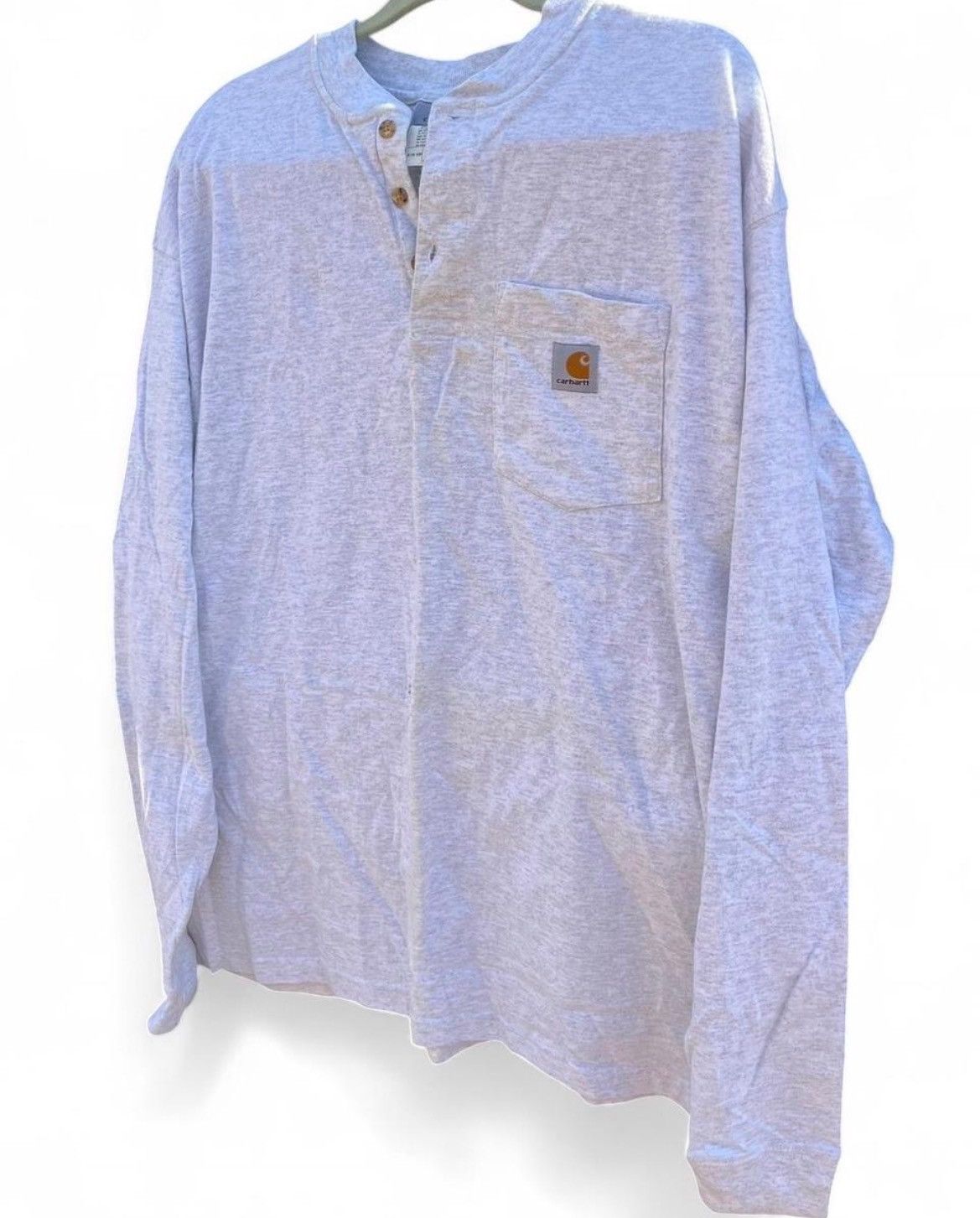 Carhartt Carhartt K128 Loose Fit Heavyweight Henley Long Sleeve XL Size US XL / EU 56 / 4 - 3 Thumbnail