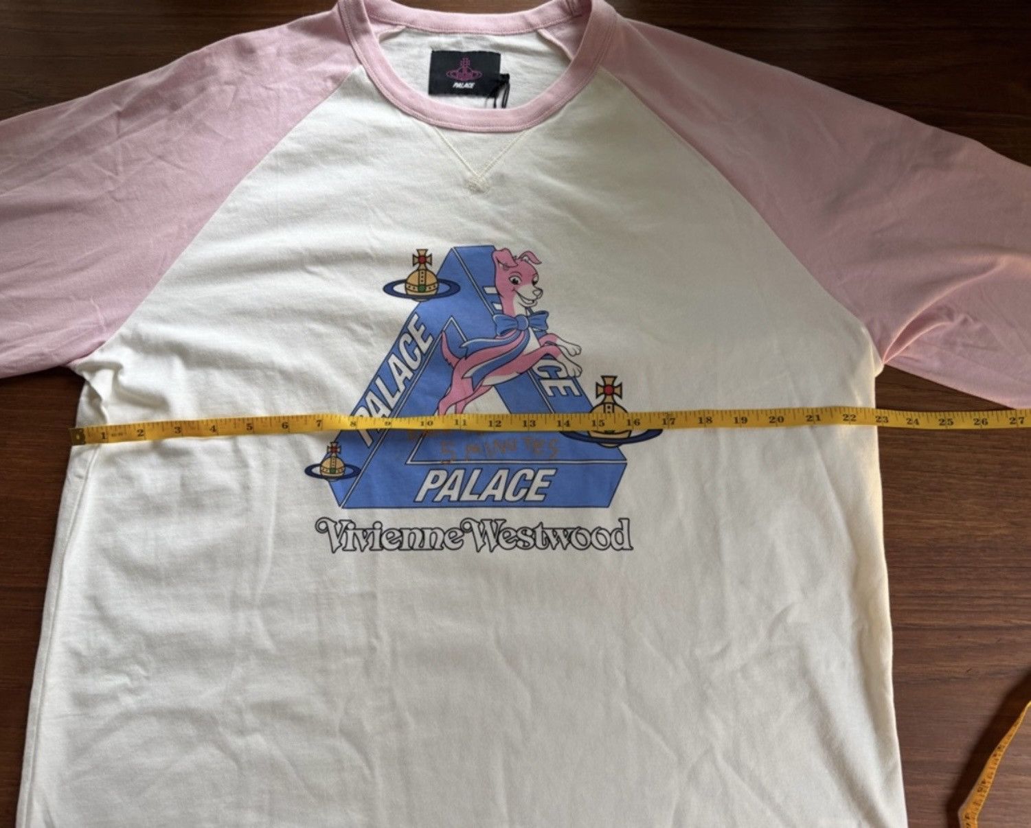 Palace × Vivienne Westwood Palace x Vivienne Westwood Raglan Long Sleeve Tee Pink Size US L / EU 52-54 / 3 - 6 Thumbnail