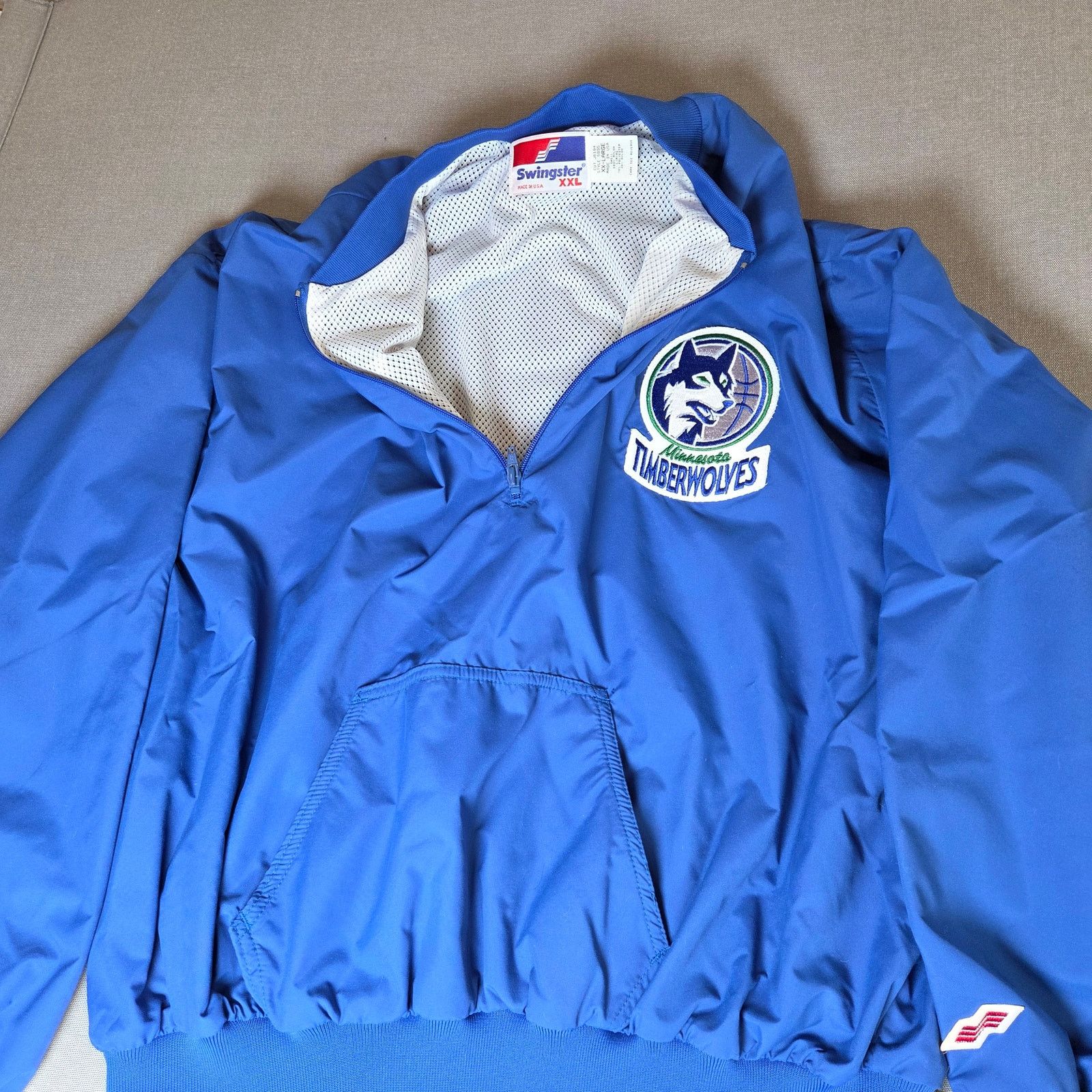 Swingster Swingster Vintage Timberwolves Quarter Zip Jacket XXL USA Size US XXL / EU 58 / 5 - 6 Thumbnail