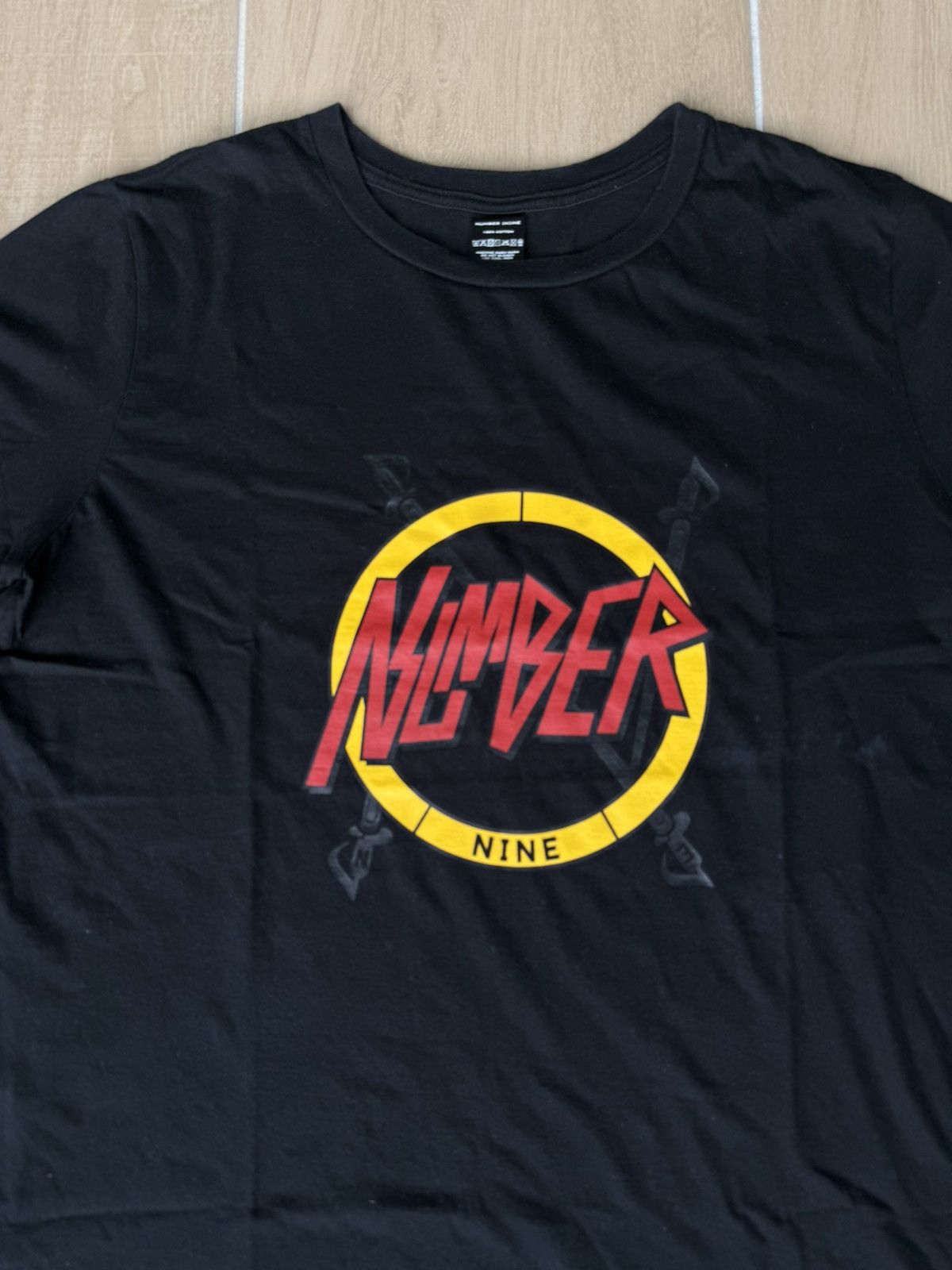 Number (N)ine Number (N)ine Black Like Slayer Tee Sise 5 Size US L / EU 52-54 / 3 - 5 Thumbnail