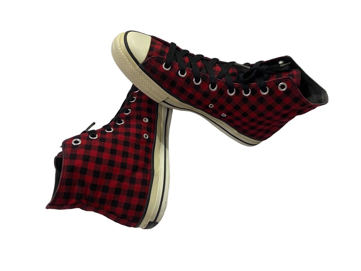 Number (N)ine NUMBER (N)INE Red Plaind Punk Sneakers Size US 9 / EU 42 - 4 Thumbnail