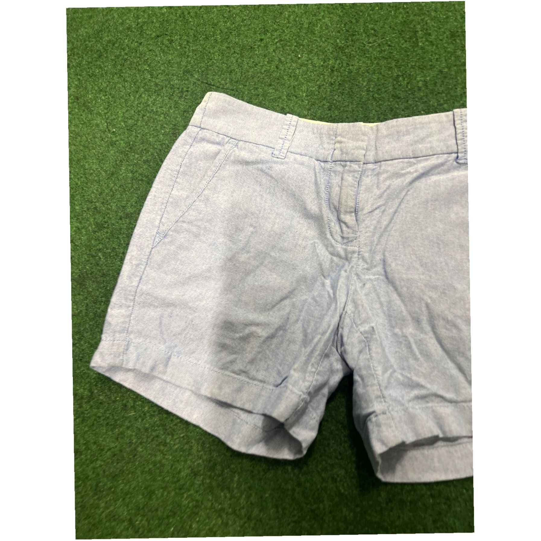 J.Crew J CREW FACTORY Womens City Fit Blue Shorts Size 00 PREPPY Summer Size 28" / US 6 / IT 42 - 2 Thumbnail