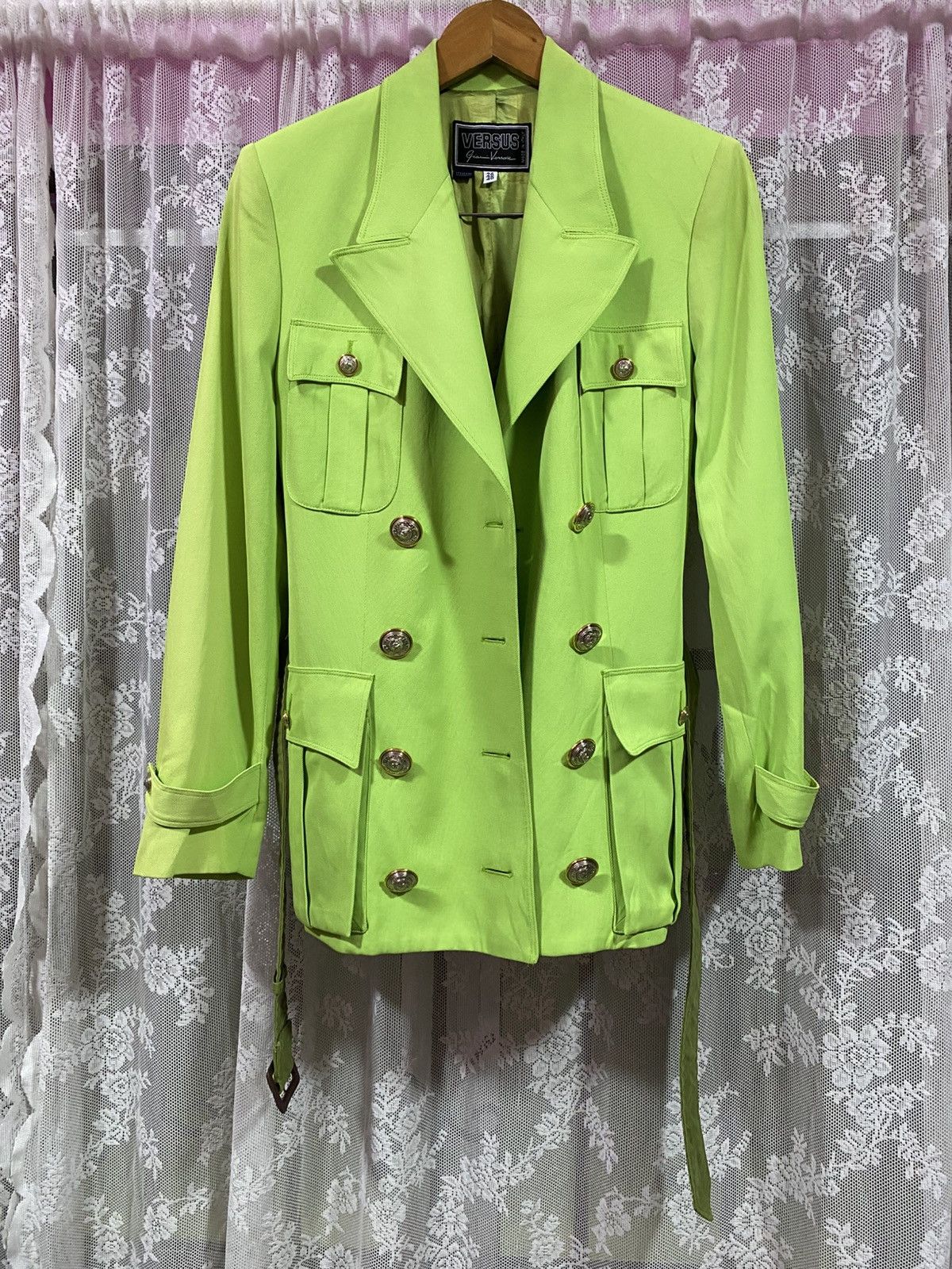 Versace Vintage 70s Gianni Versace Collection Double Breasted Jacket Size S / US 4 / IT 40 - 1 Thumbnail