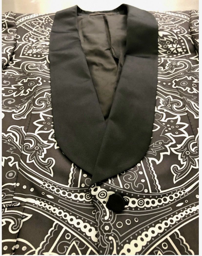 Gucci Gucci x Tom Ford 🇮🇹 black/white tattoo shawl dinner jacket 48 Size 38R - 13 Thumbnail