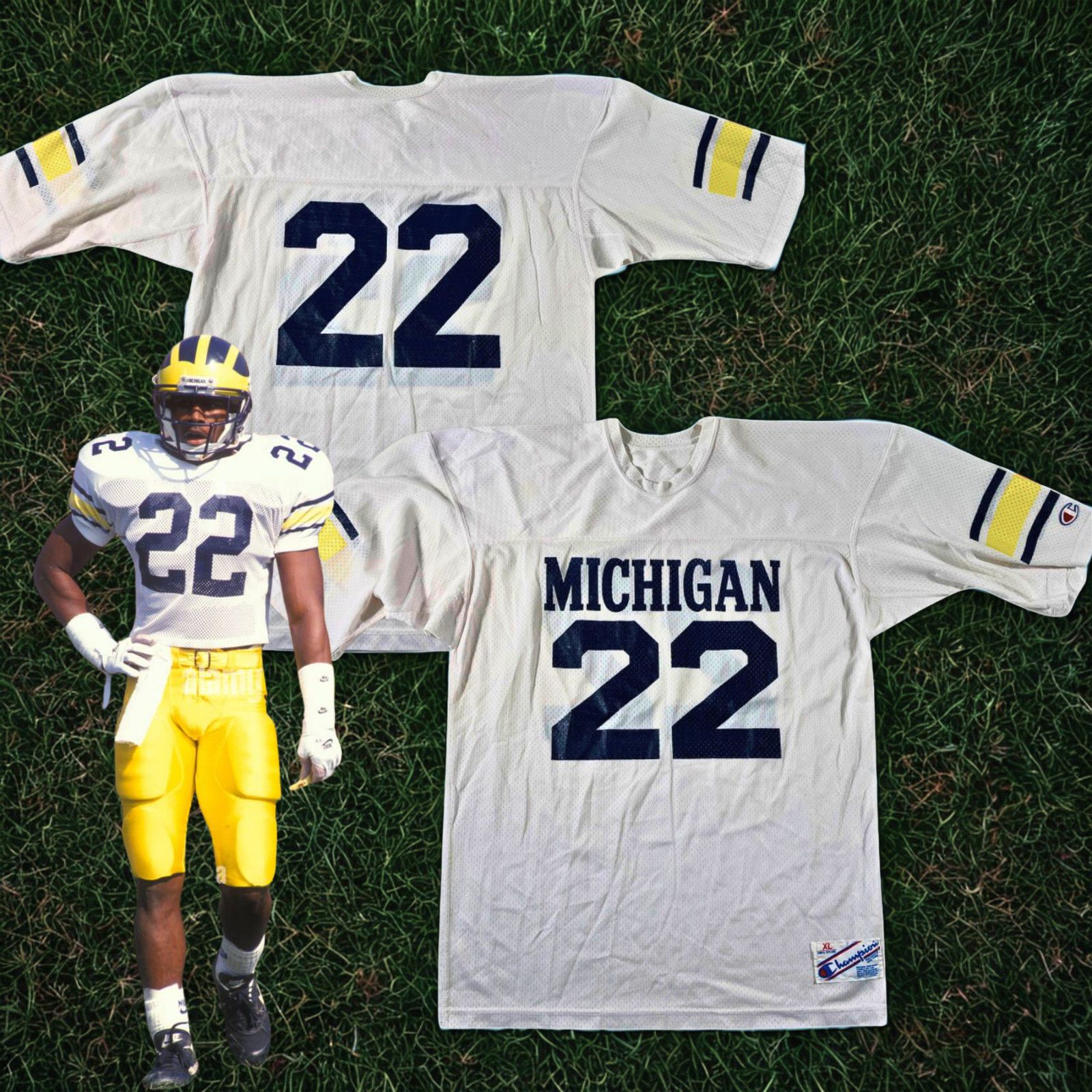 Champion Michigan Wolverines Ty Law #22 Champion Jersey USA Size XL Size US XL / EU 56 / 4 - 1 Thumbnail