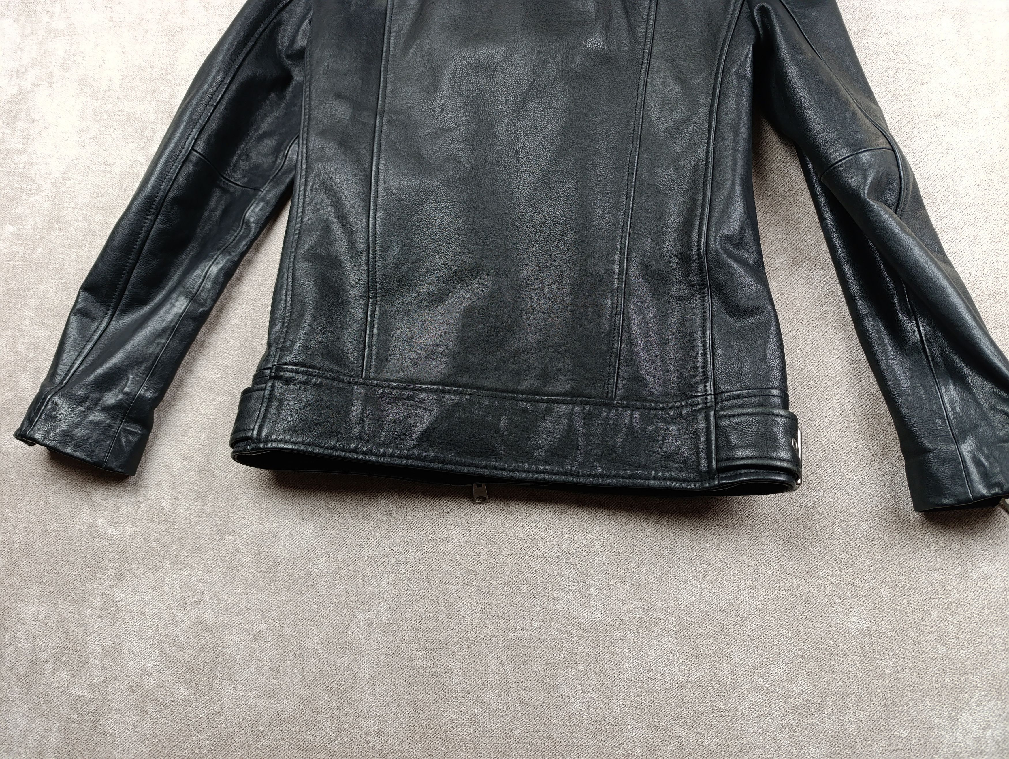 Allsaints ALLSAINTS SHERWOOD BIKER WOMENS BLACK JACKET SIZE S Size S / US 4 / IT 40 - 14 Thumbnail