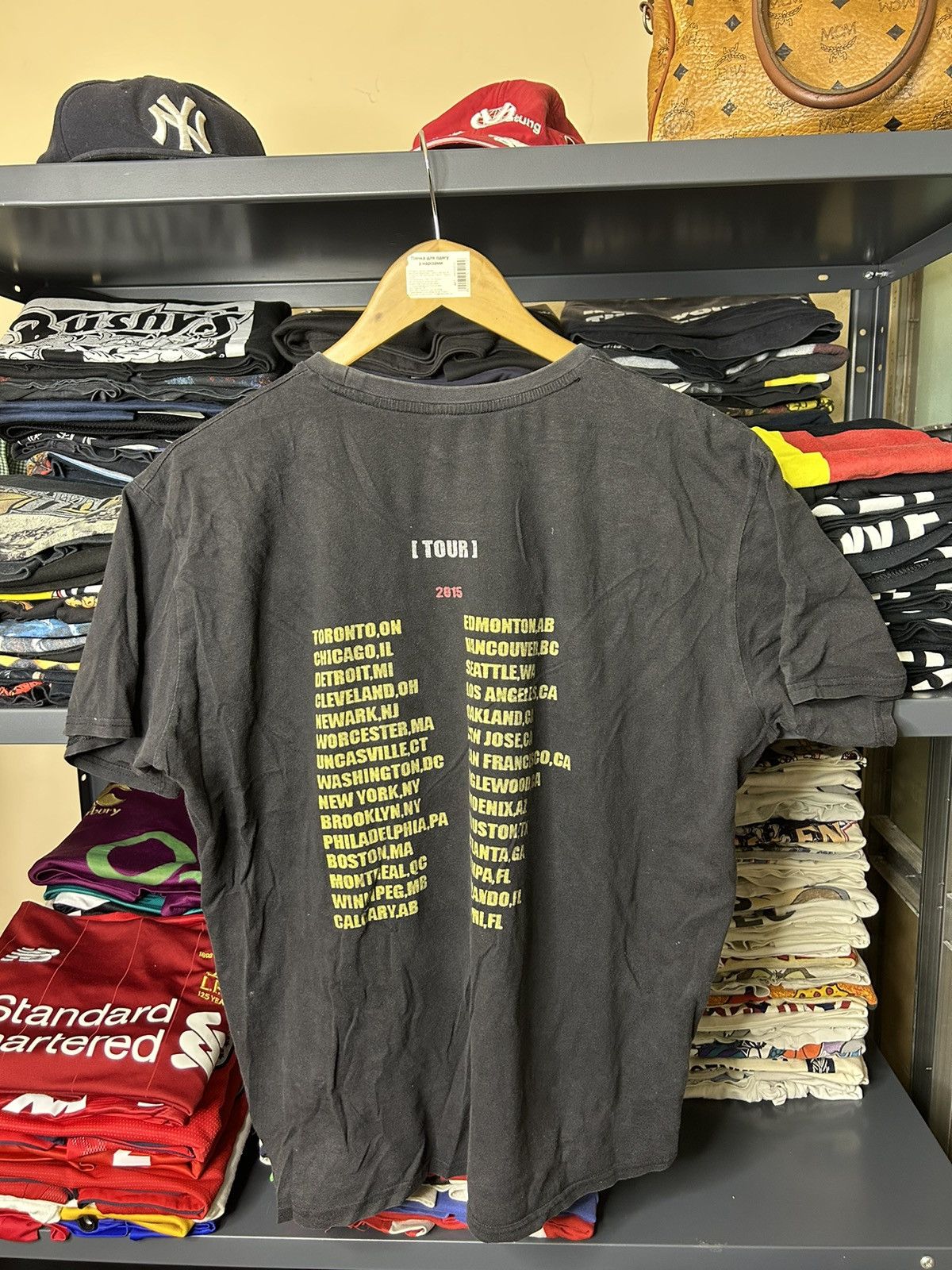 Band Tees × Travis Scott × Vintage Travis Scott 2015 Tour T-Shirt Astroworld Style Vintage Size US L / EU 52-54 / 3 - 4 Thumbnail