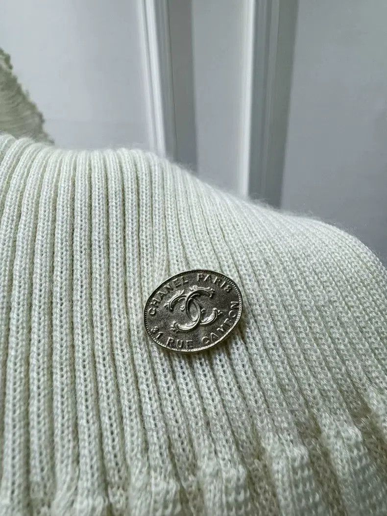 Chanel Chanel High-end handicraft workshop series beige elastic k Size XXS / US 00 / IT 34 - 5 Thumbnail
