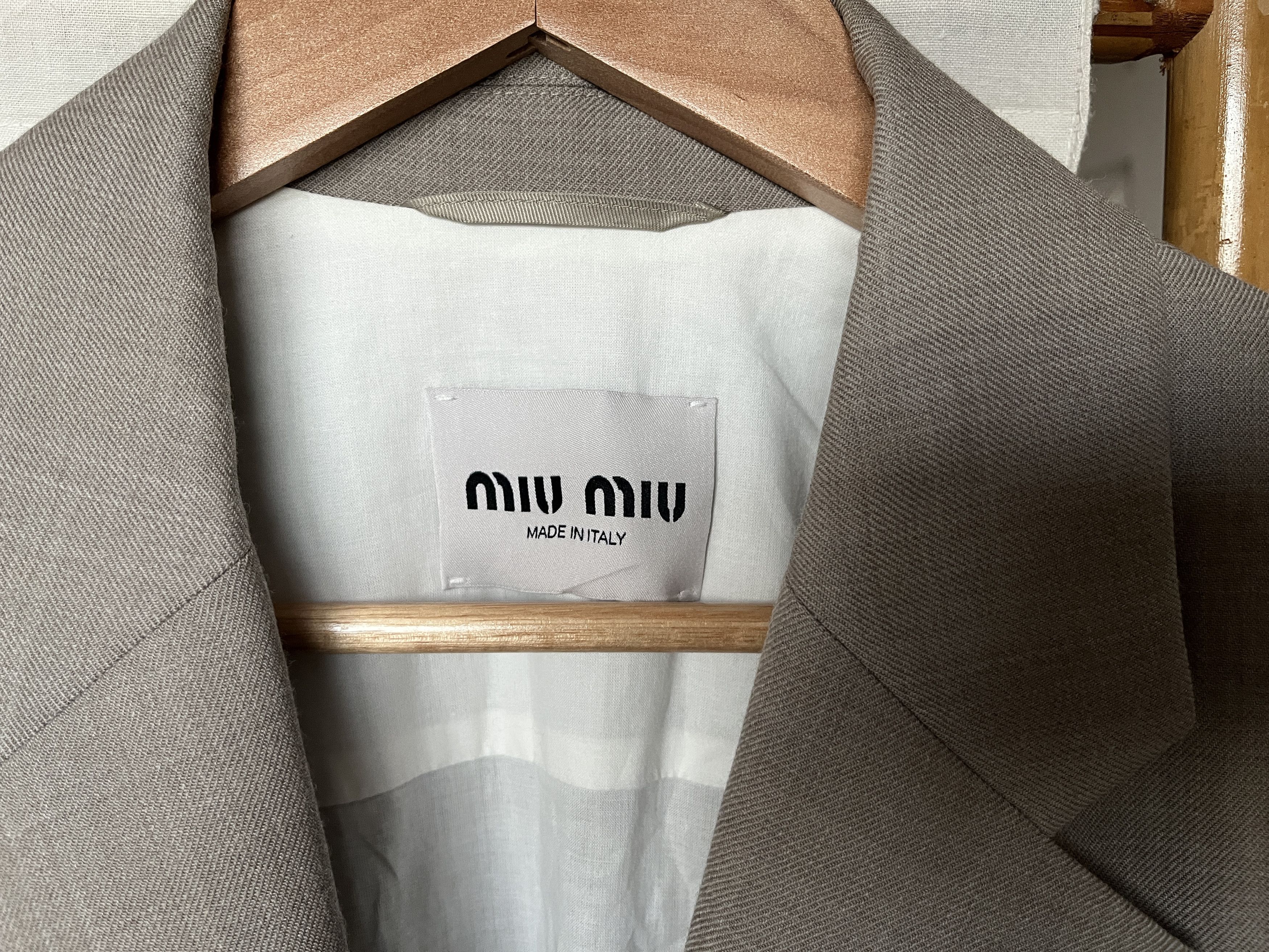 Miu Miu Miu Miu Single Breasted Oversized Wool Blazer. Small. Size S / US 4 / IT 40 - 2 Thumbnail
