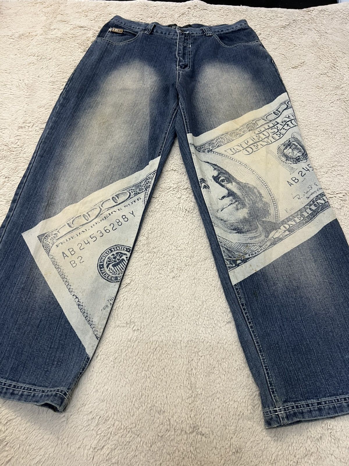 Japanese Brand Vtg STUB Jeans 36x32 Mens Baggy Y2K 90s Hip Hop Size US 36 / EU 52 - 3 Thumbnail