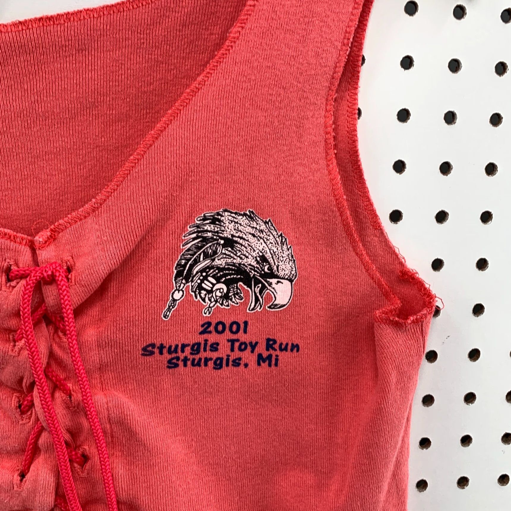 Vintage VINTAGE Wave Trade Sturgis Motorcycle Tank Top 2001 Eagle Womens XL Pink Size XL / US 12-14 / IT 48-50 - 7 Thumbnail