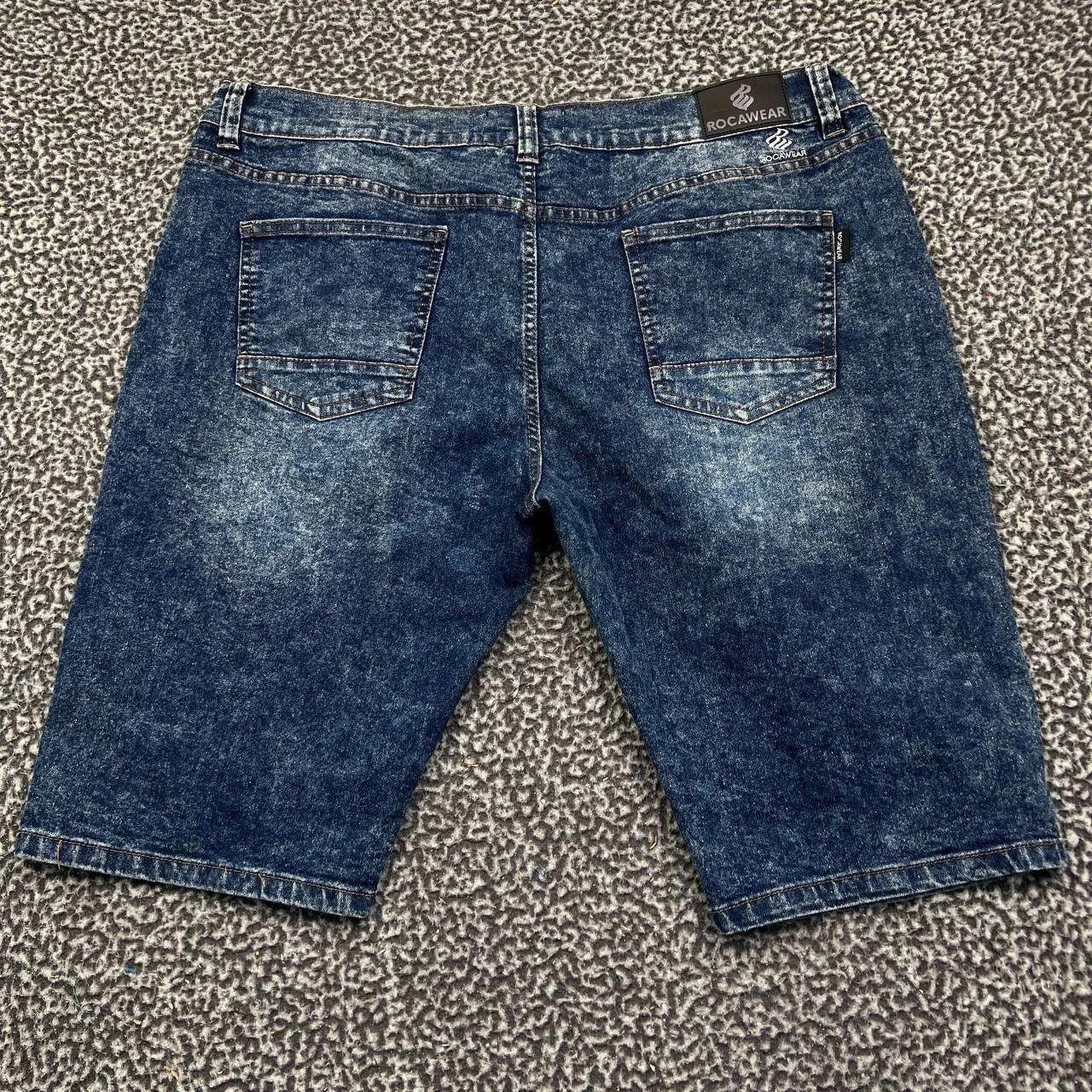 Rocawear Rocawear Shorts Men 40W Moto Jeans Stretch Denim Pockets Y2K Size US 40 / EU 56 - 2 Thumbnail
