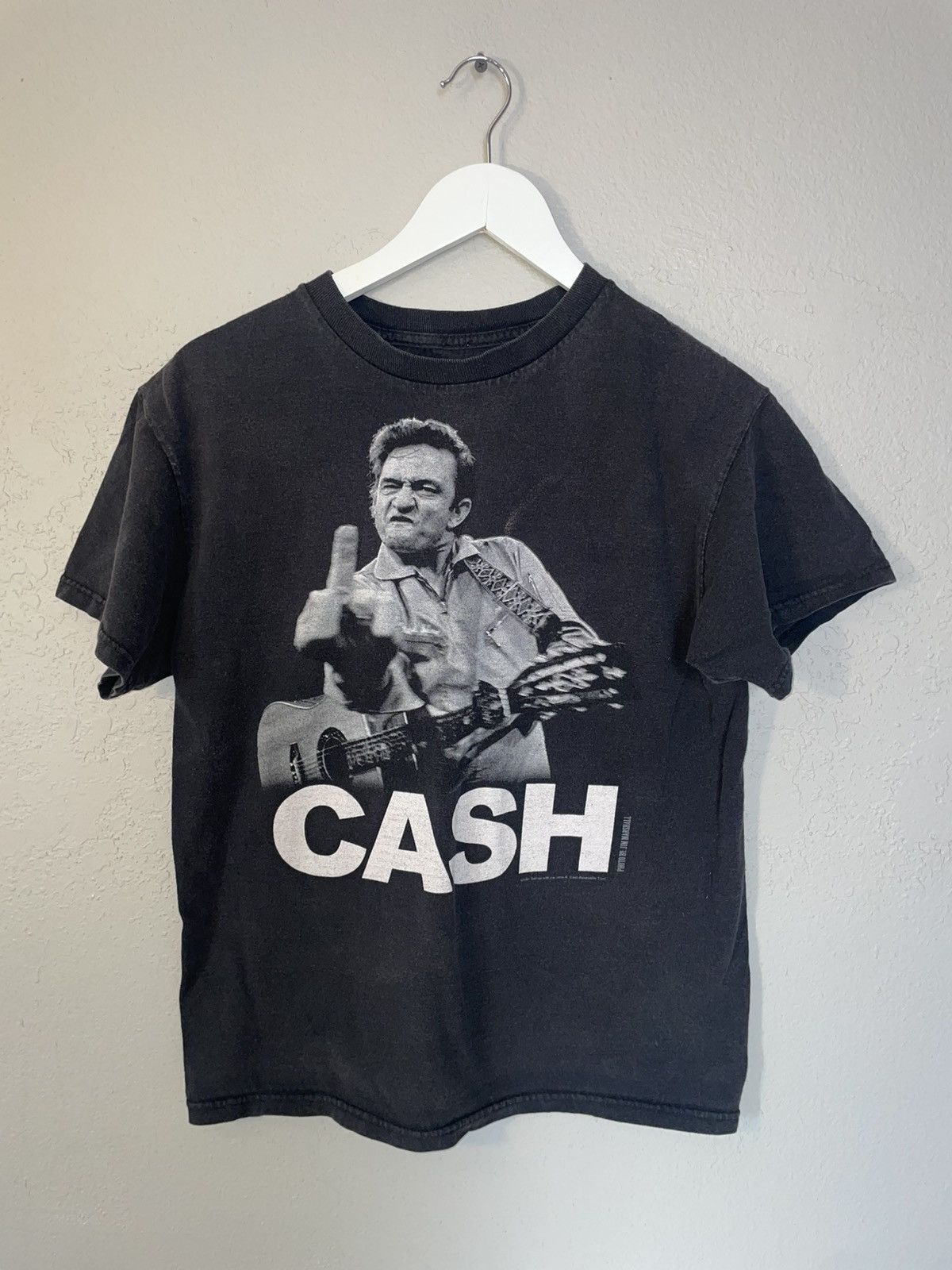 Vintage Johnny Cash T-shirt black faded Size US S / EU 44-46 / 1 - 1 Thumbnail