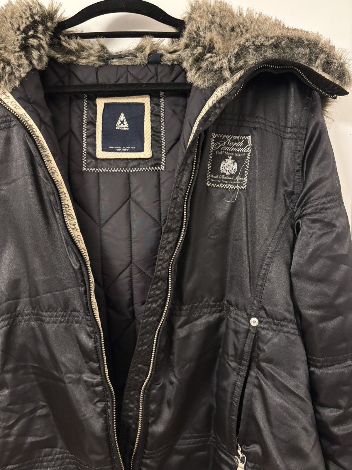 Other Black Puffer Jacket with "Split-Hood" Size US XL / EU 56 / 4 - 3 Thumbnail