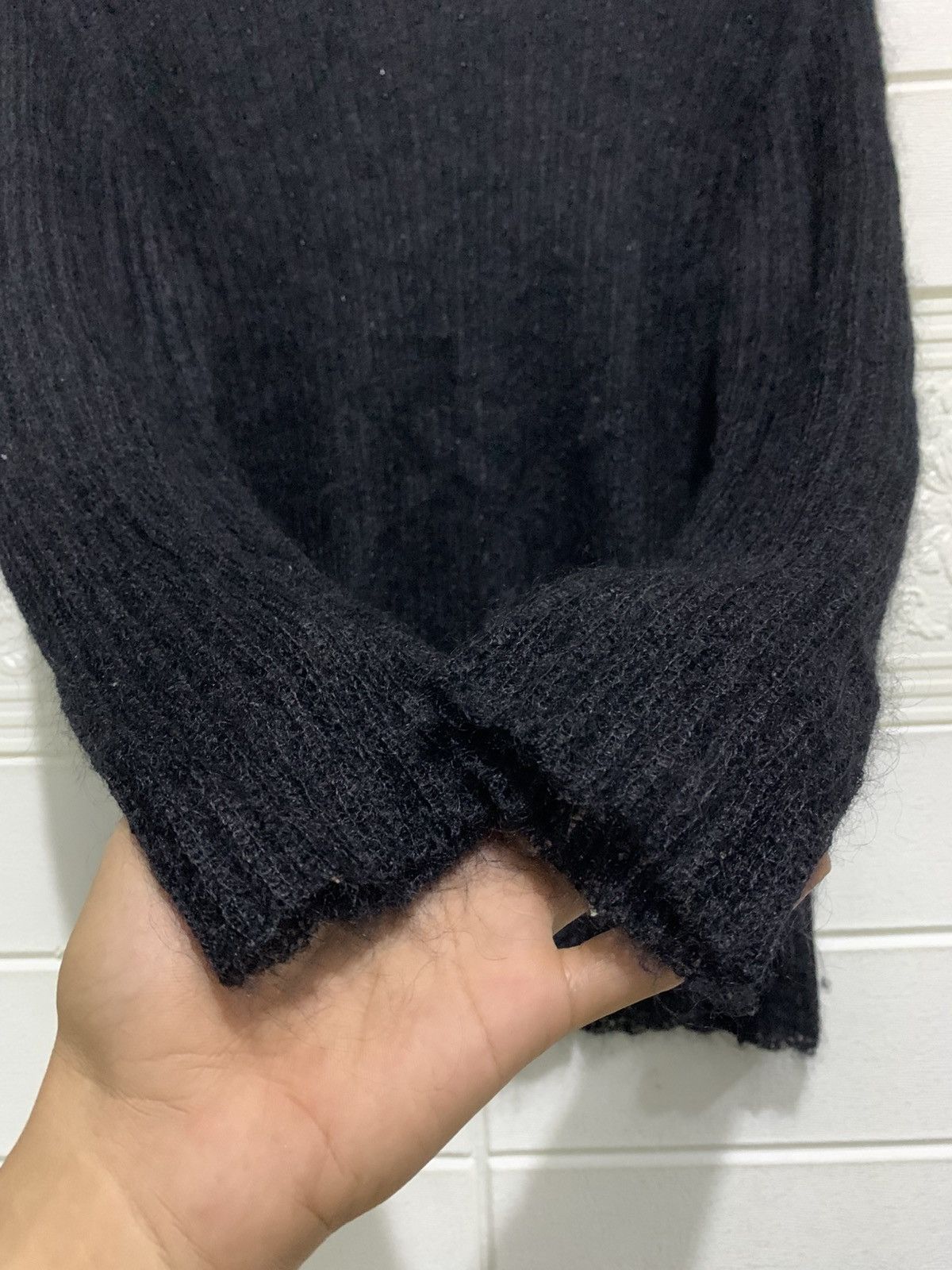 Japanese Brand TOUS LES DEUX Mohair Japenese Grungge Sheer Long Sleeve Size US M / EU 48-50 / 2 - 5 Thumbnail
