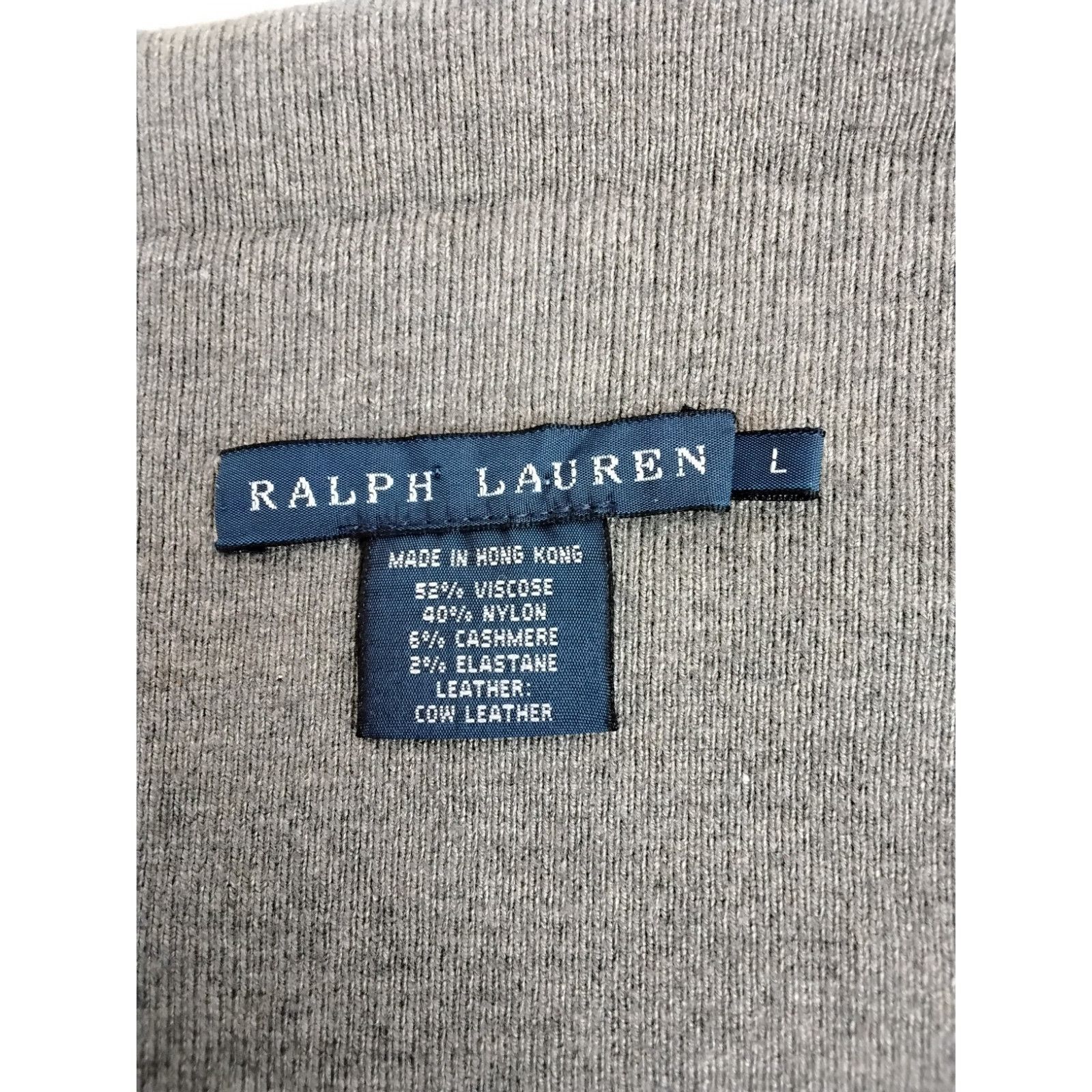 Ralph Lauren Ralph Lauren Knit Wrap Skirt Women's L Gray Leather Trim Size 34" / US 12 / IT 48 - 13 Thumbnail