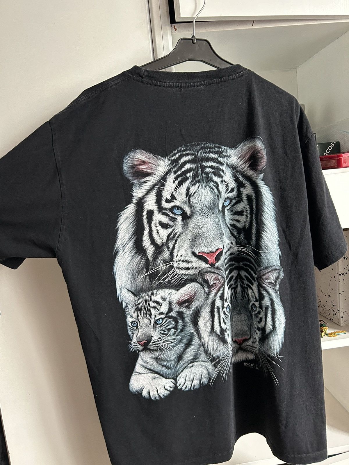 Vintage Vintage T-shirt Wild with White Siberian Tiger Size US L / EU 52-54 / 3 - 7 Thumbnail
