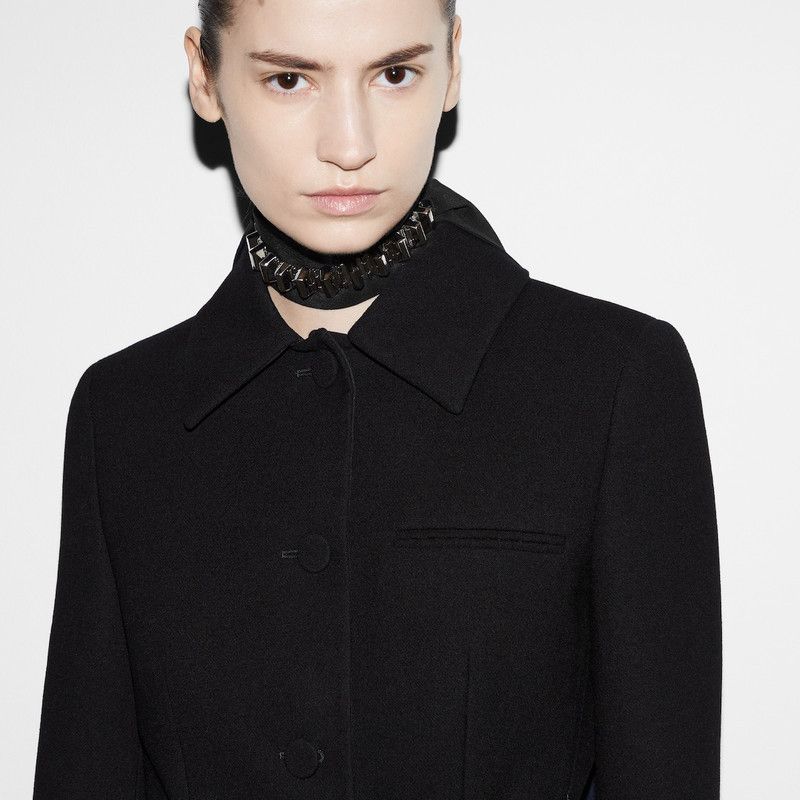 Gucci oc11z1125 Wool Crêpe Jacket in Black Size M / US 6-8 / IT 42-44 - 9 Thumbnail