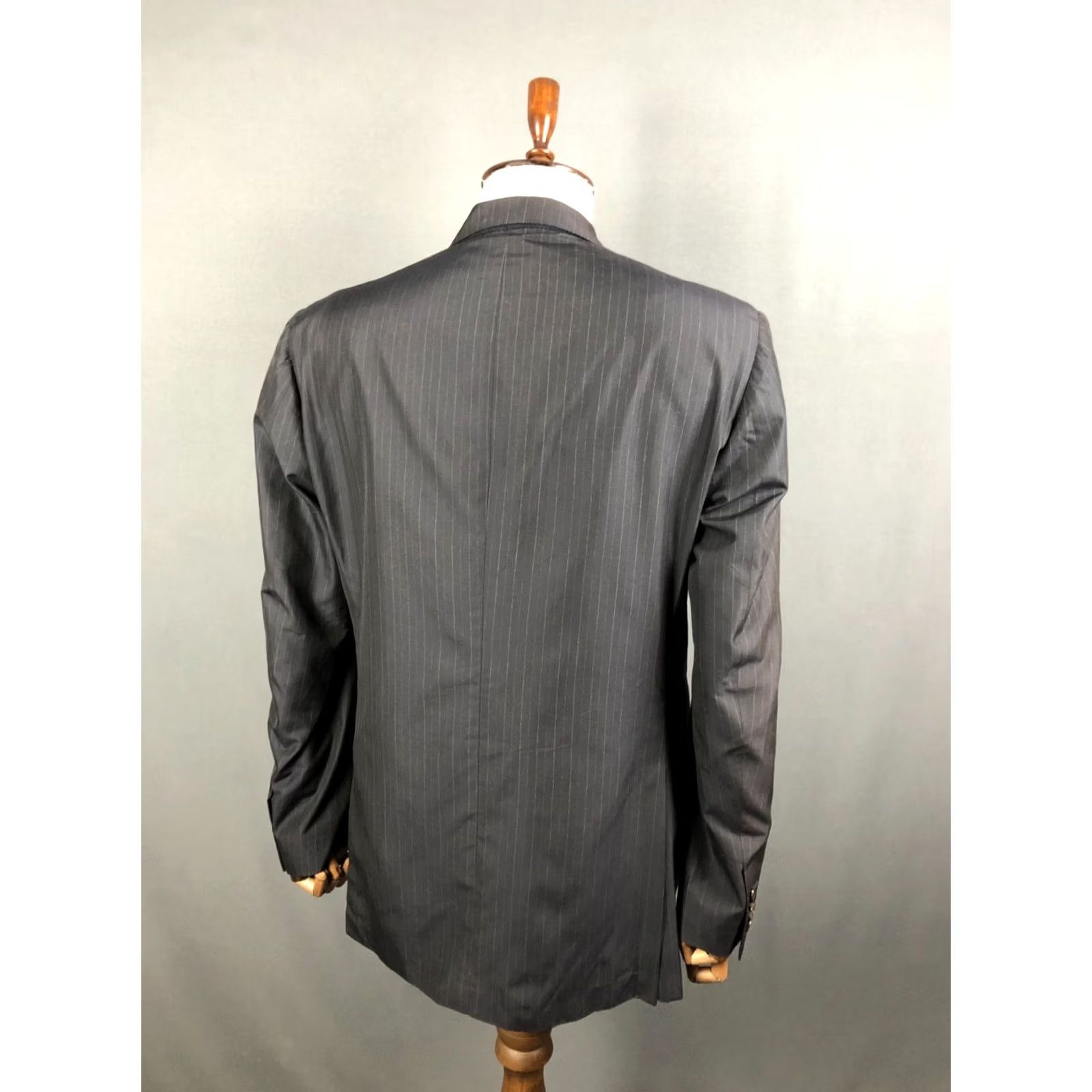 Boglioli Boglioli Blazer Silk Men 54 Black Striped Shirt? Size 54R - 3 Thumbnail