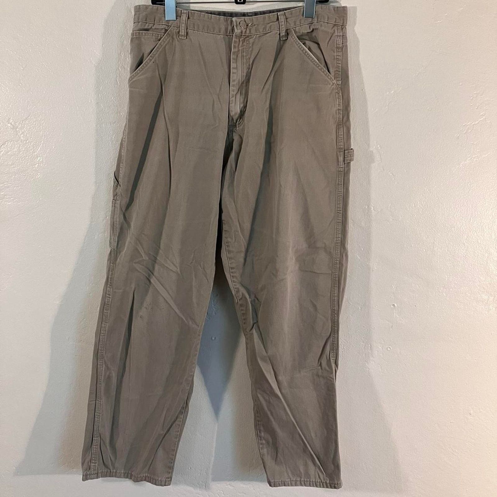 Wrangler Wrangler Tan Carpenter Workwear Pants Size US 34 / EU 50 - 1 Thumbnail