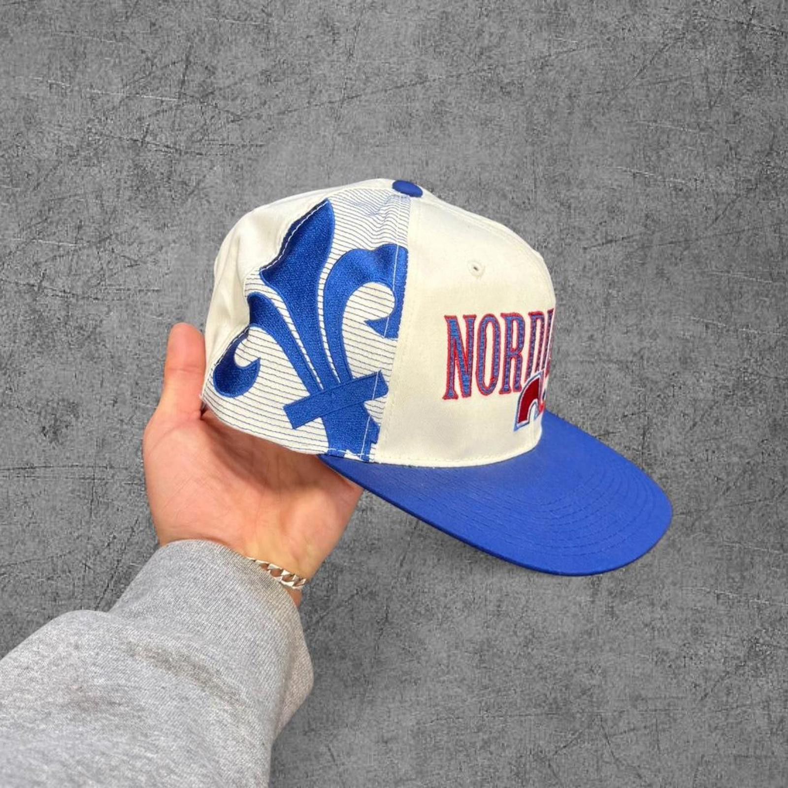 NHL Deadstock Nordiques NHL Centre Ice Script Hat Size ONE SIZE - 2 Thumbnail