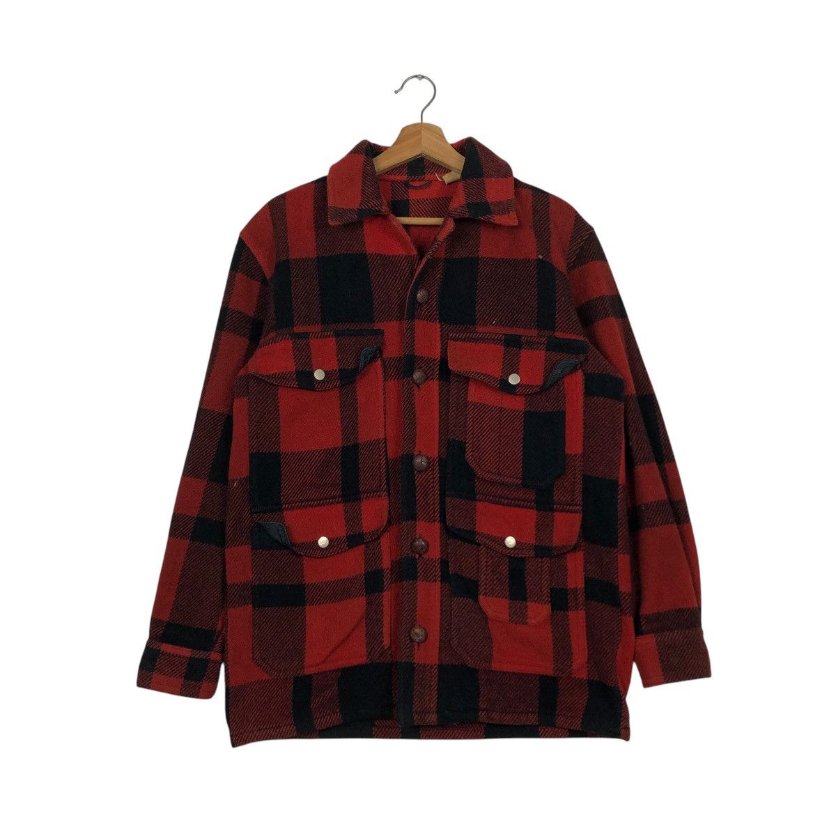 Japanese Brand 🔥VINTAGE WOOL CHORE JACKET MACKINAW KC SPORT FILSON TARTAN Size US M / EU 48-50 / 2 - 3 Thumbnail