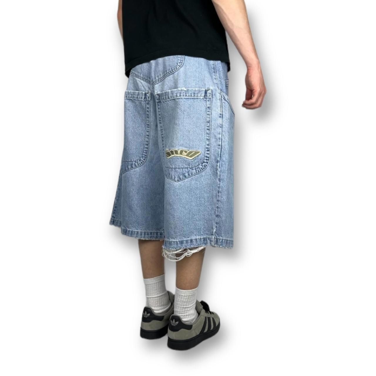 JNCO JNCO Men's Blue Shorts Size US 33 - 2 Thumbnail