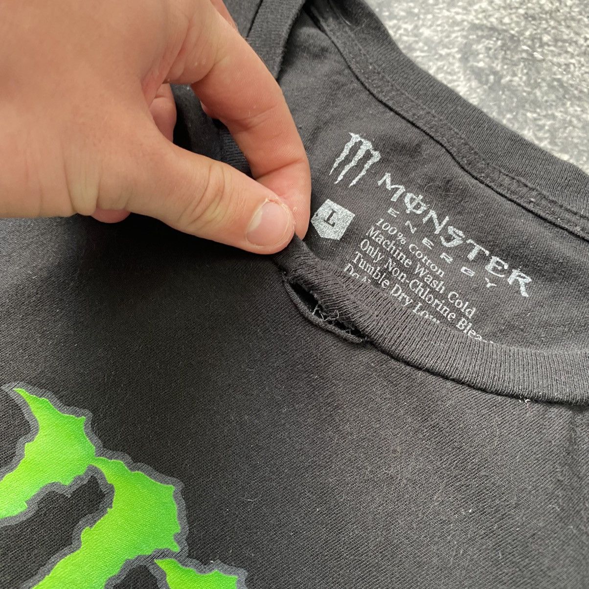 Other Vintage Monster Energy Big Logo racing y2k tee Size US L / EU 52-54 / 3 - 5 Thumbnail
