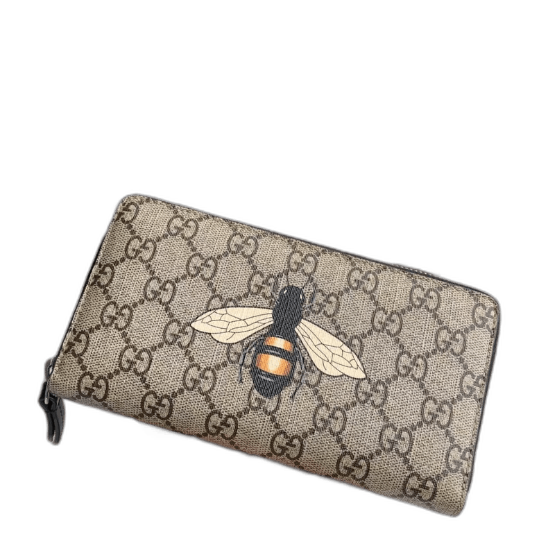 Gucci GUCCI Bee Print Long Zip Wallet Size ONE SIZE - 1 Thumbnail
