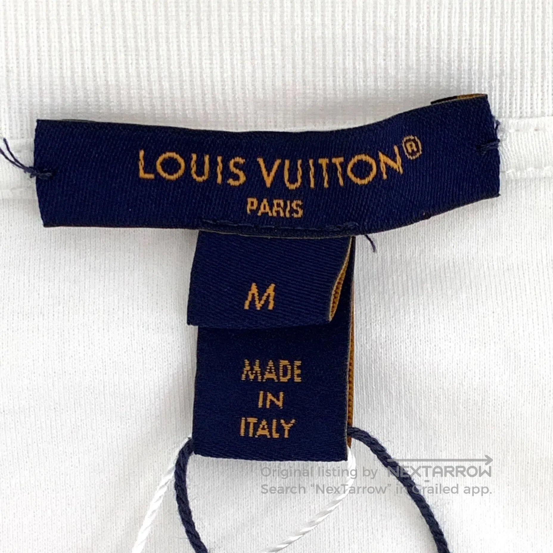 Louis Vuitton Louis Vuitton White pocket old print cotton round neck sho Size US M / EU 48-50 / 2 - 5 Thumbnail