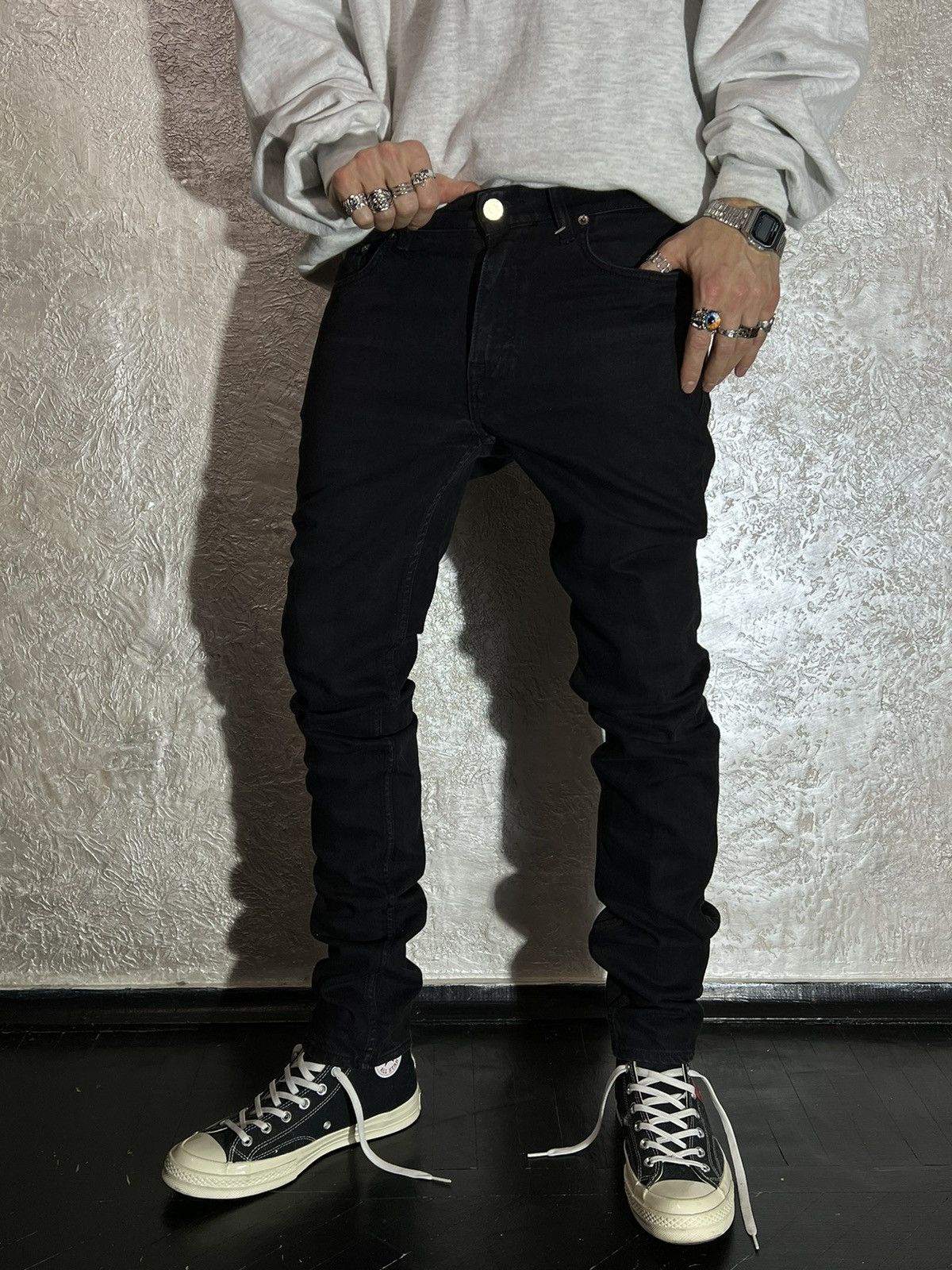 Ace Cash 31x34 Skinny Stretch Denim Jean Slim Pants Rare y2k