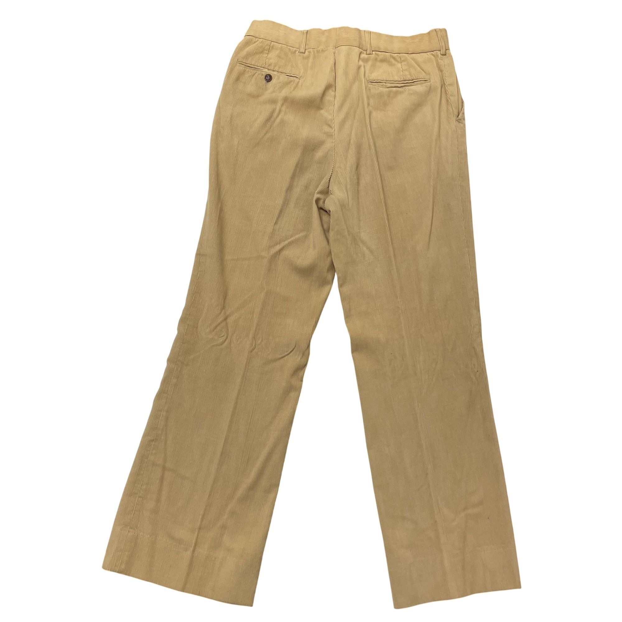 Other vtg Tan CORDUROY MoD Pants BELL BOTTOMS DISCO Trousers Size US 36 / EU 52 - 3 Thumbnail