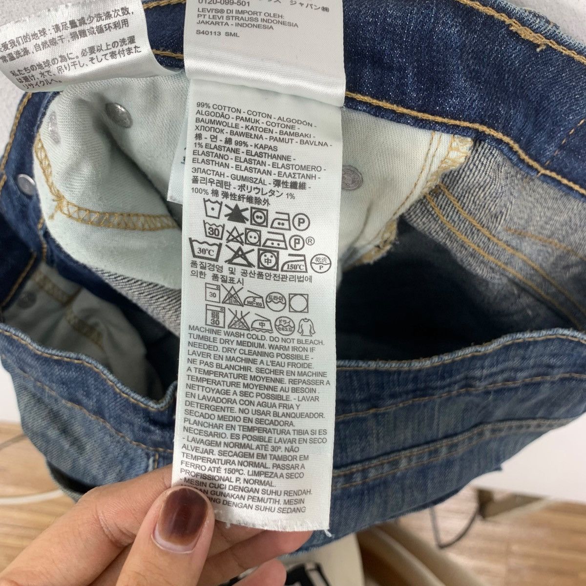 Levi's Vintage LEVIS STRAUSS USA Levi’s 511 Slim Cut Jeans Denim Size 30" / US 8 / IT 44 - 15 Thumbnail