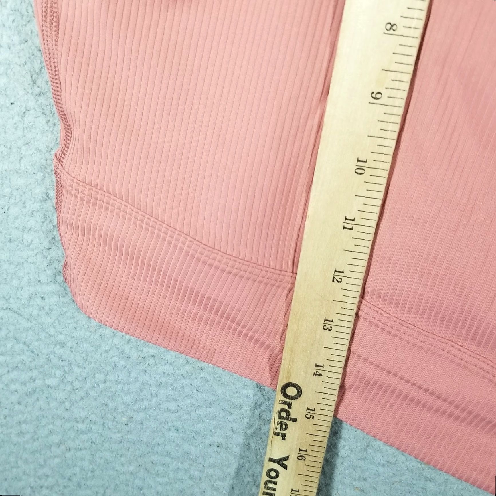 Nike VINTAGE Nike Zenvy Rib Sports Bra Womens 2X Pink High Support Plus Size Bra Size ONE SIZE - 5 Thumbnail