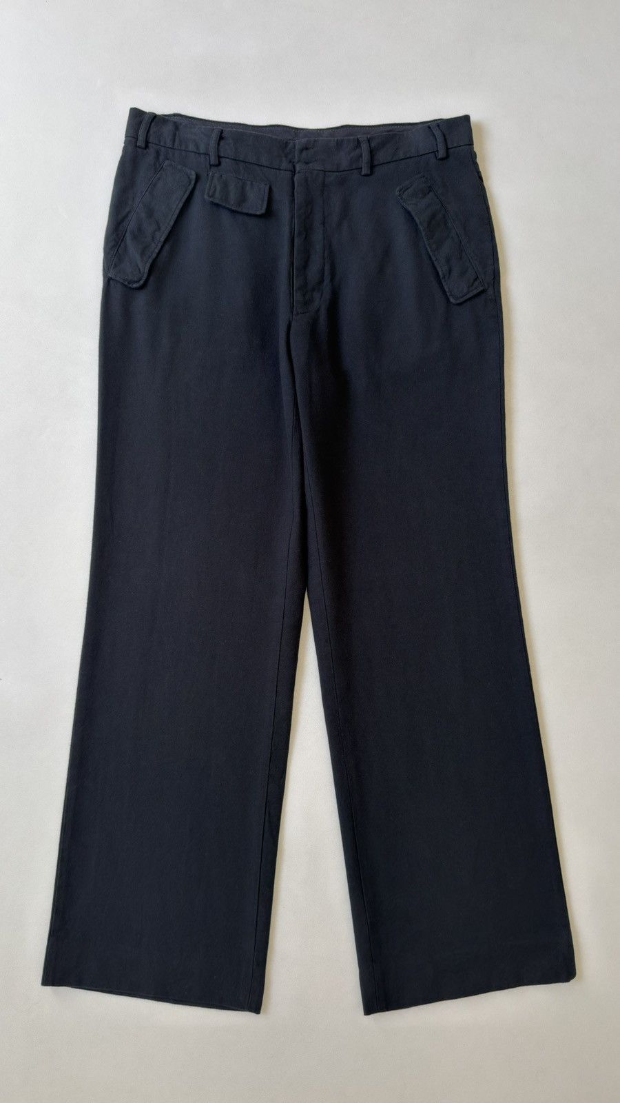 Maison Margiela S/S 04 Black Cotton ‘Utility Pants’ Size US 36 / EU 52 - 2 Thumbnail