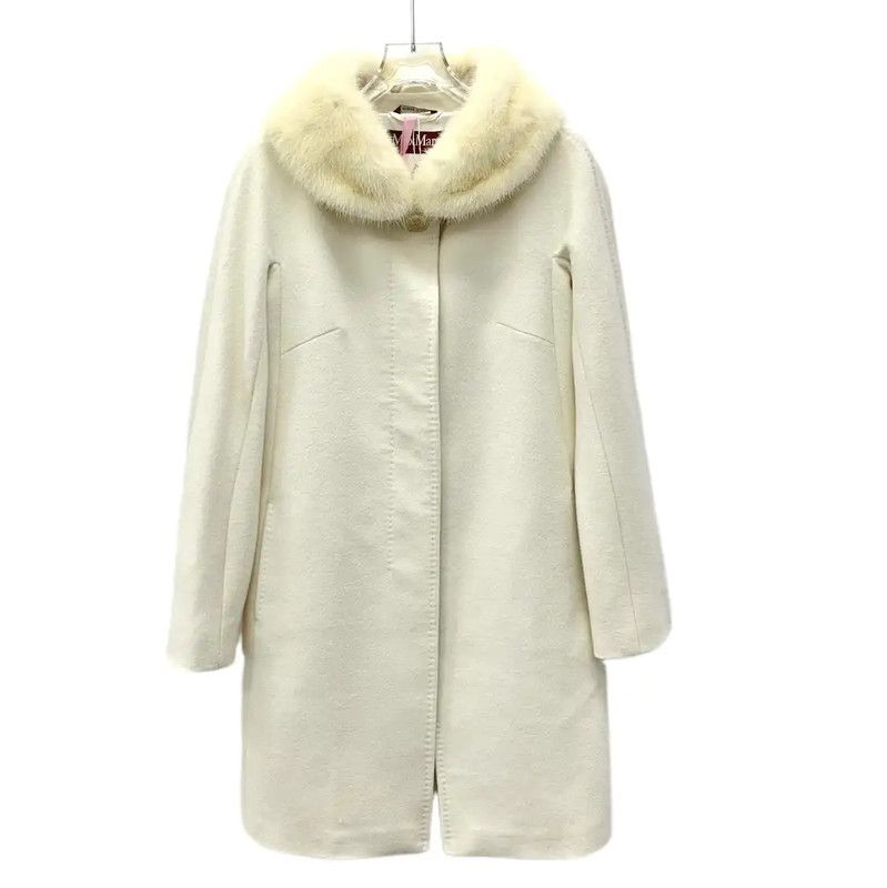 Max Mara MaxMara Beige Wool Women's Coat 0089 Size XS / US 0-2 / IT 36-38 - 1 Thumbnail