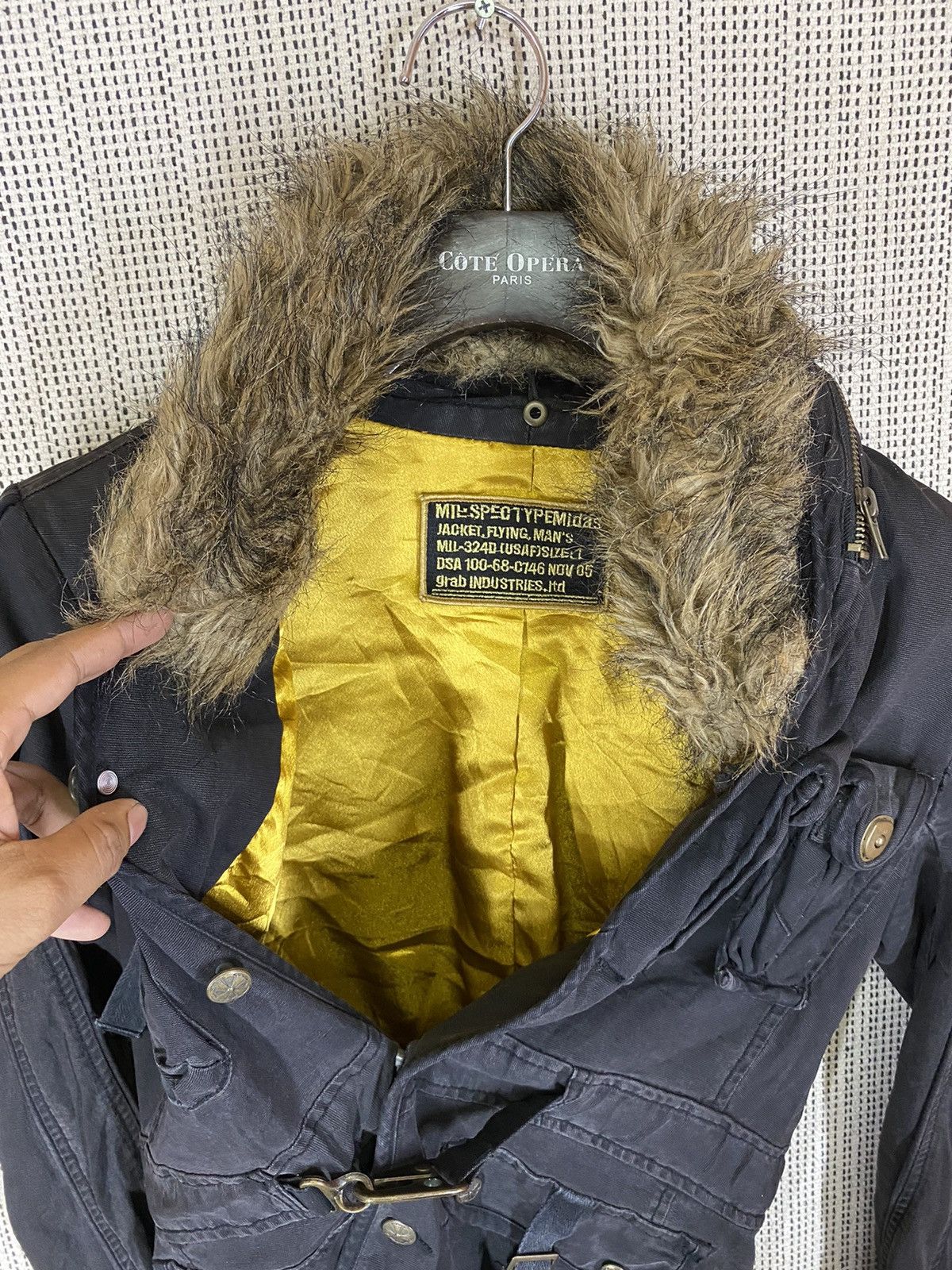 GOSTAR DE FUGA × If Six Was Nine × semanticdesign ‼️MILITARY BOMBER JACKET MULTIPOCKET COLLAR FUR‼️ Size US M / EU 48-50 / 2 - 6 Thumbnail