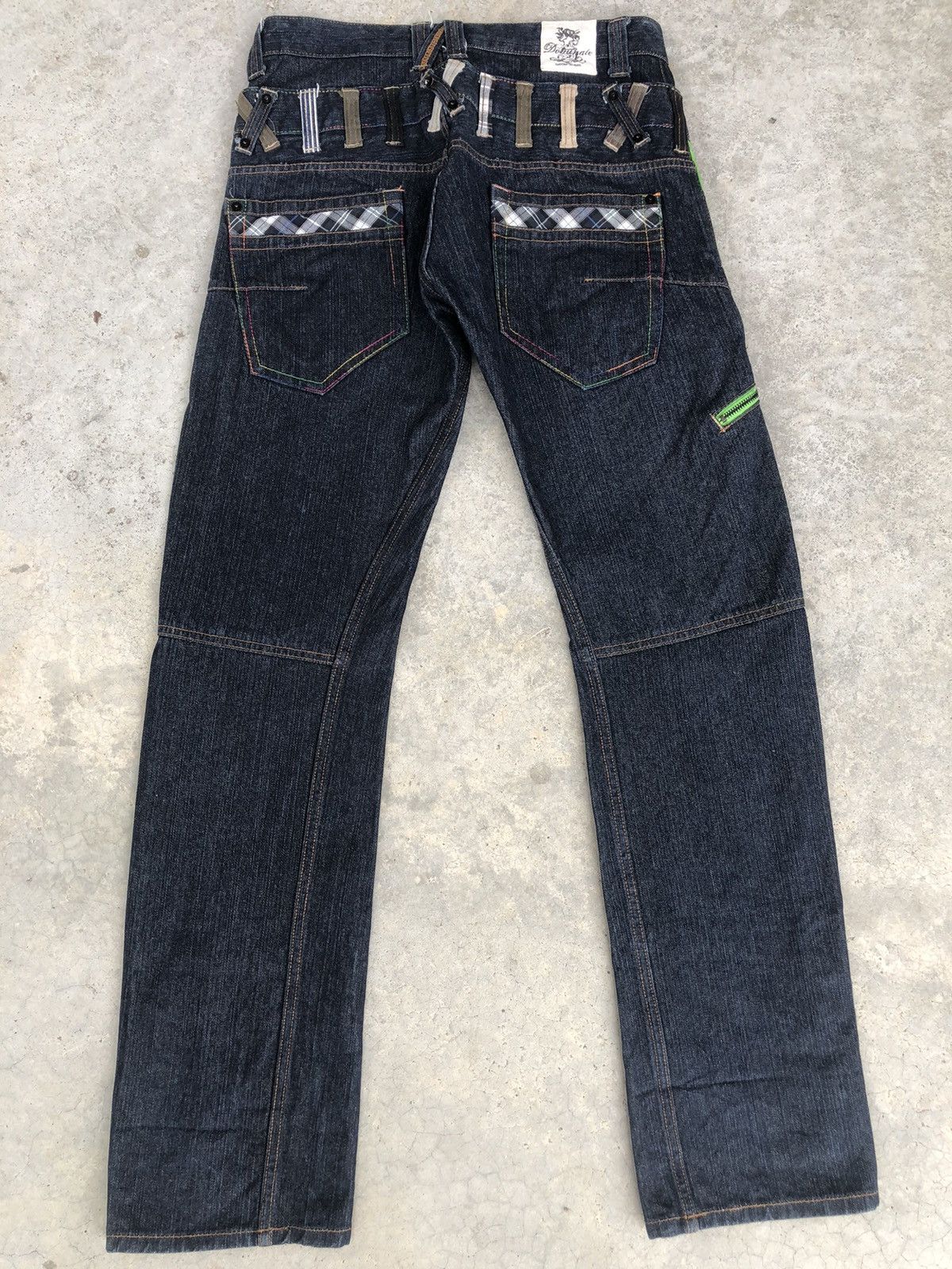 Hysteric Glamour Japanese Dominate Handcrafted Double Waist Distressed Jeans Size US 30 / EU 46 - 2 Thumbnail